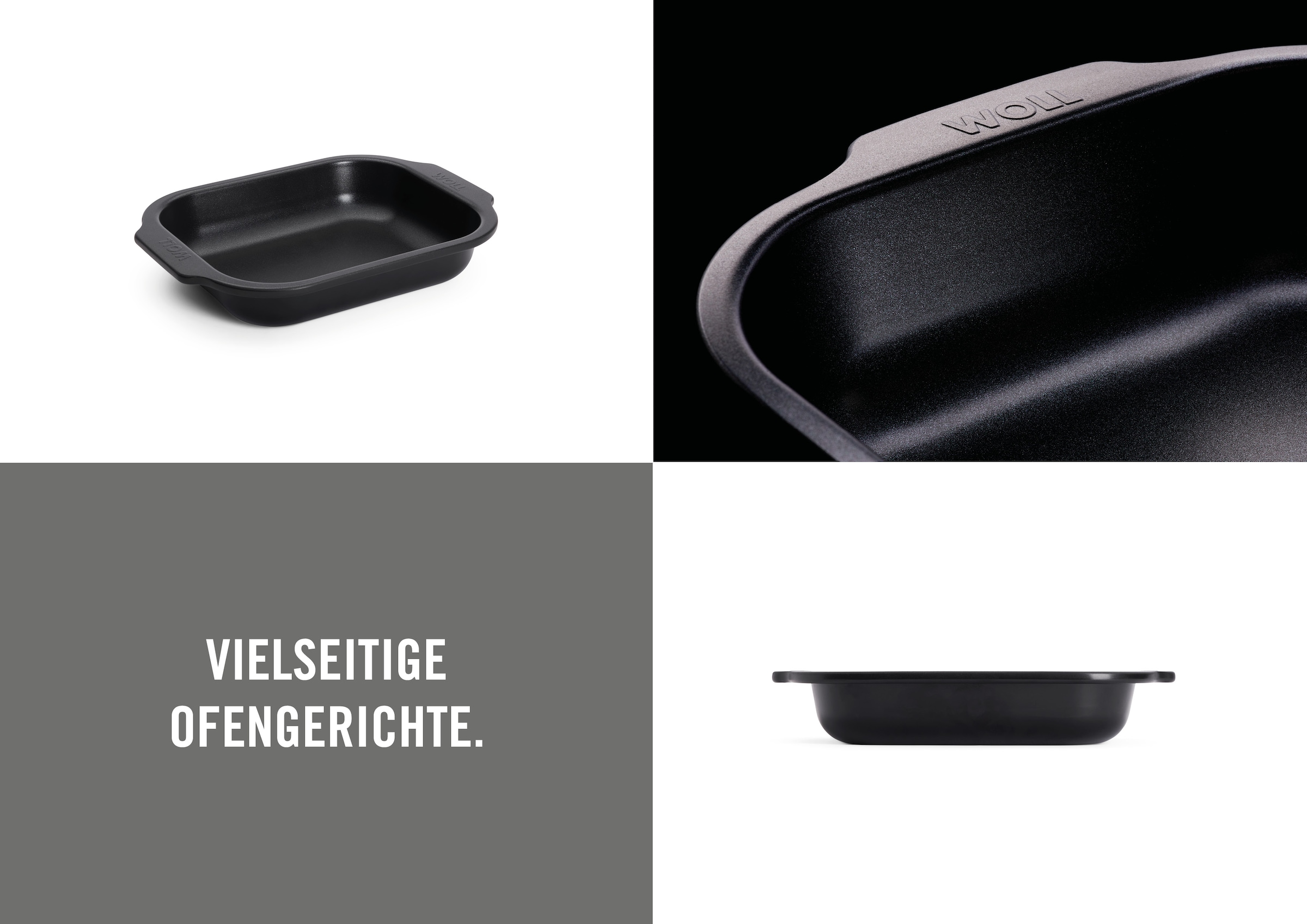 WOLL Auflaufform »Roast it!« Aluminium 4 Stk. tlg. Antihaftbeschichtet