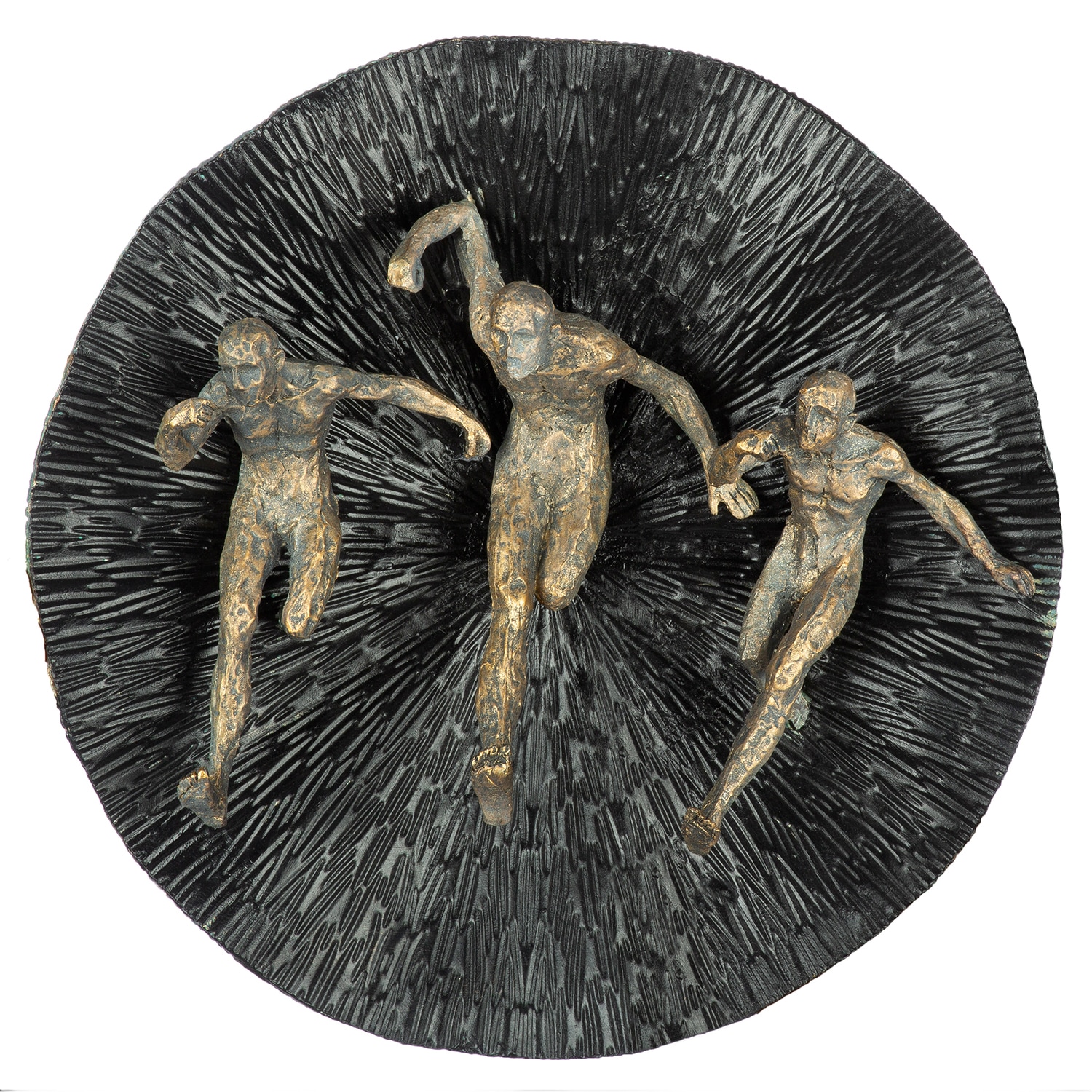 GILDE Wanddekoobjekt »Wandobjekt Runners schwarz H. 13 cm« günstig online kaufen