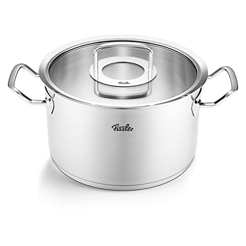 Fissler Topf-Set »Original-Profi Collection®«, Edelstahl 18/10, (Set, 5 tlg., Kochtopf 16/20/24 + Bratentopf 20cm + Servierpfanne 24cm), Made in Germany