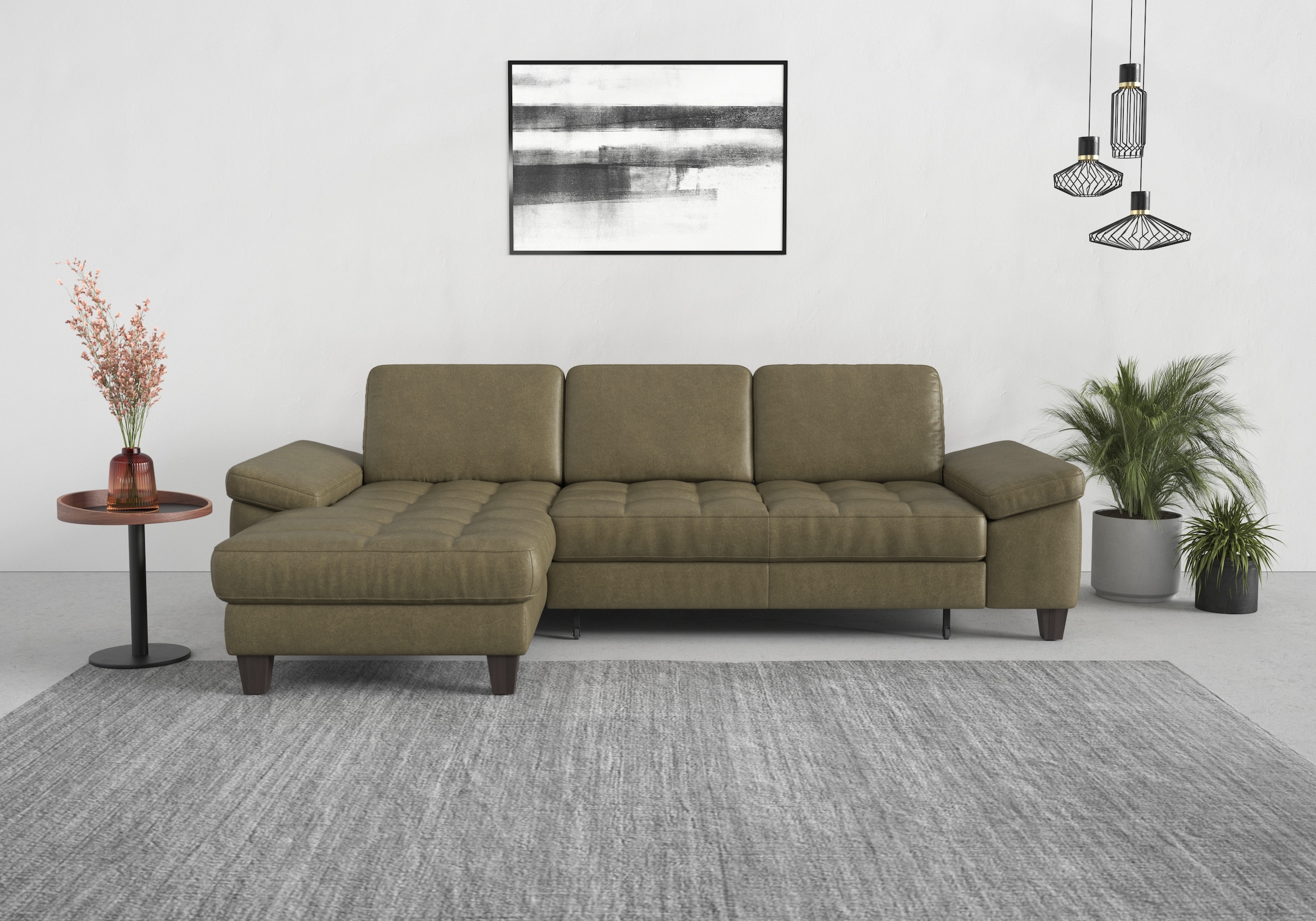 sit&more Ecksofa »Westham L-Form« Recamiere, mit oder ohne Bettfunktion, Be günstig online kaufen