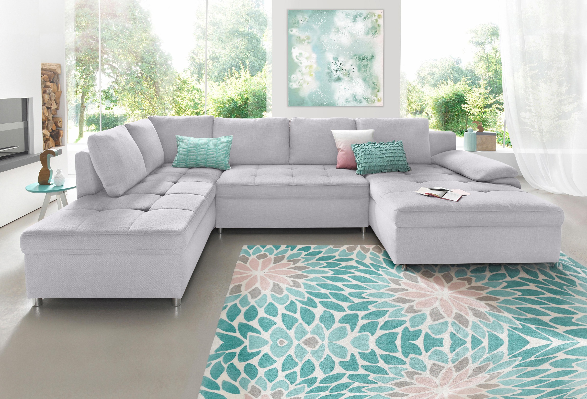 sit&more Wohnlandschaft »Labene U-Form« wahlweise mit Bettfunktion und Bett günstig online kaufen