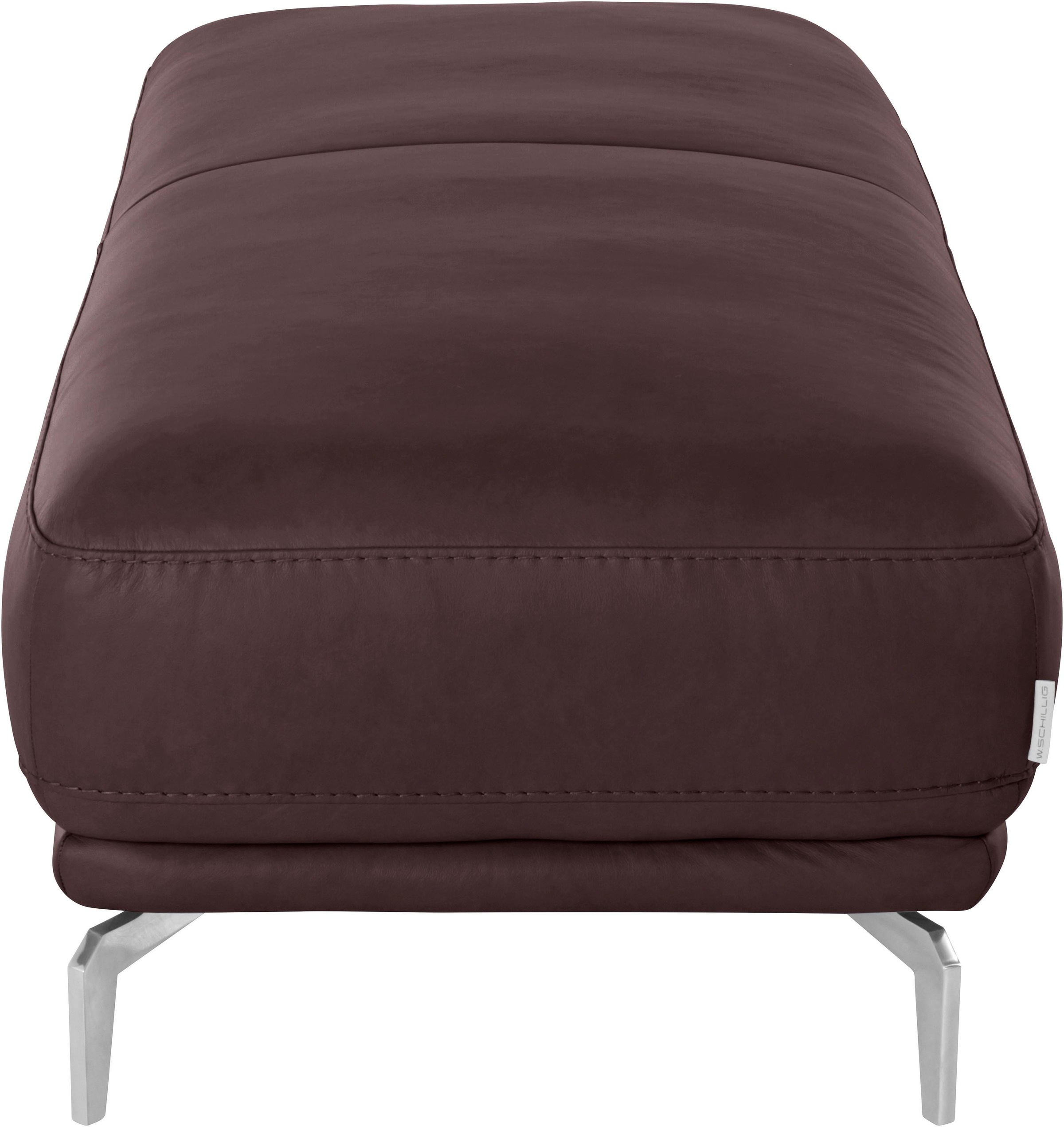 W.SCHILLIG Hocker »montanaa«, mit Metallfüßen in Chrom glänzend, Breite 141 cm