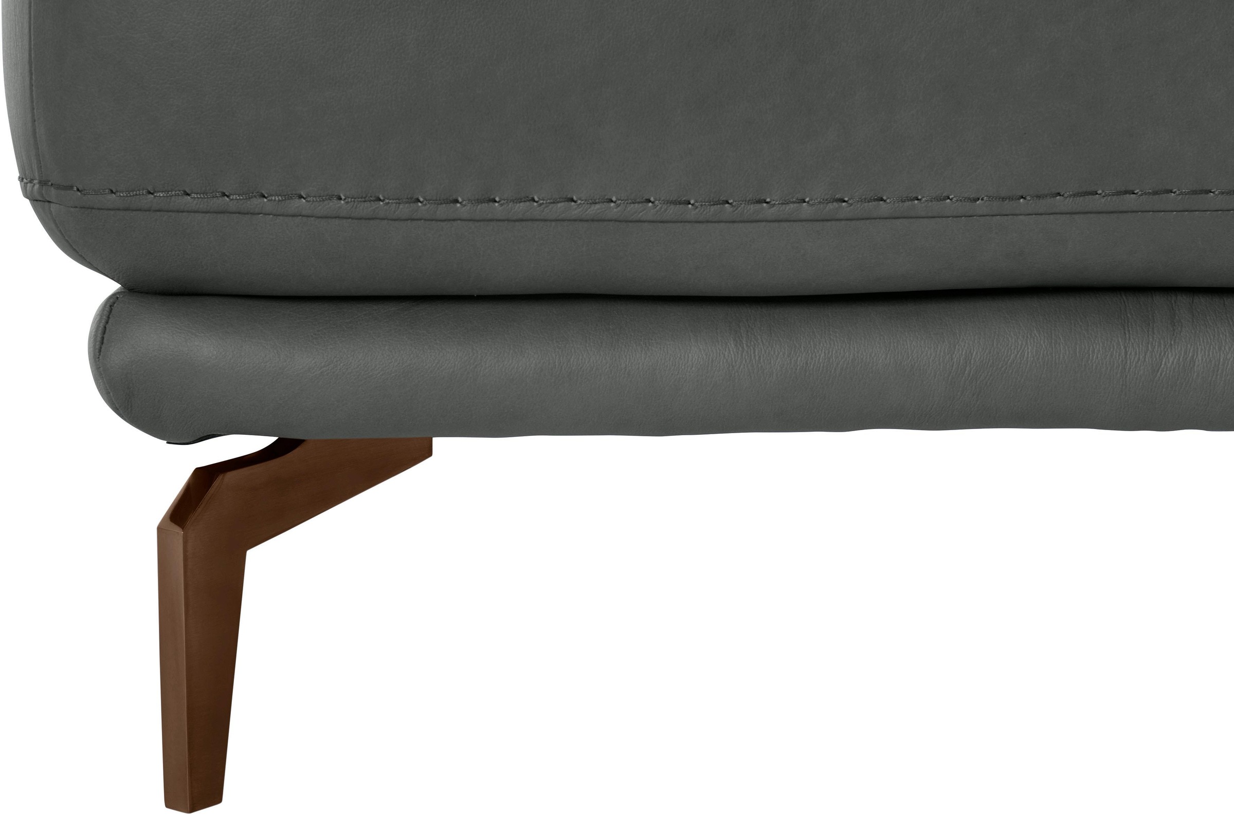 W.SCHILLIG Hocker »montanaa«, mit Metallfüßen in Bronze pulverbeschichtet, Breite 71 cm
