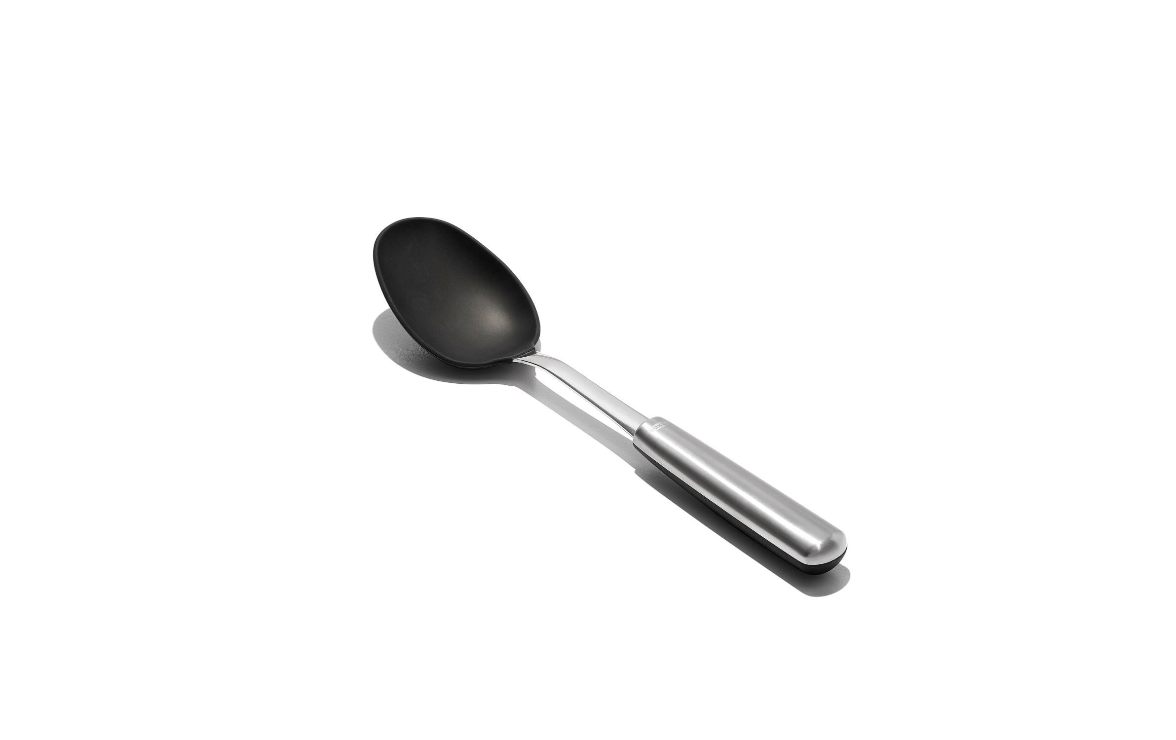 OXO Good Grips Kochlöffel »OXO Steel Kochlöffel aus Silikon« mi Kopf aus hitzebeständigem Silikon