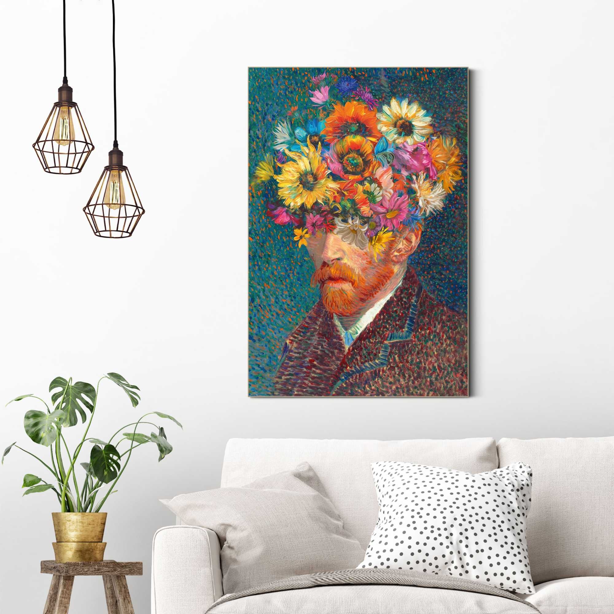 Reinders! Wandbild »Blumen Van Gogh«, Wohnzimmer - Schmetterlinge - Mehrfar günstig online kaufen