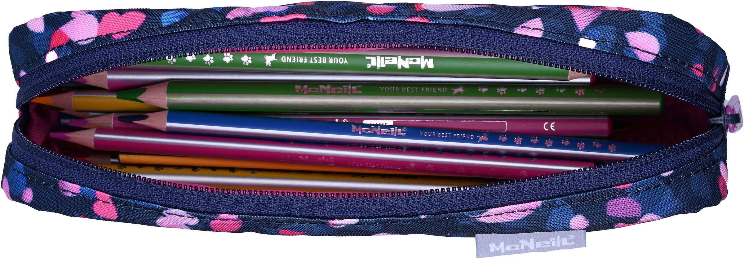 McNeill Schulranzen »Primo, inkl. Etui, Turnbeutel,« Reflektierende Streifen auf den Schultergurten;Retroreflektierende Flächen