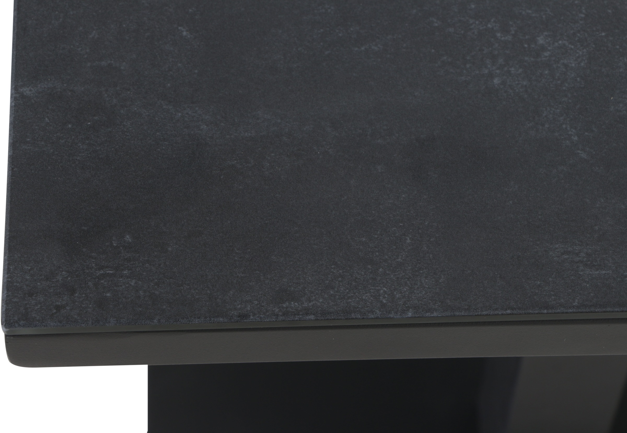 Siena Garden Gartentisch »TORENO Lift-Beistelltisch 60x40cm« Aluminiumgestell matt anthrazit, Tischplatte aus Glas in dark concrete