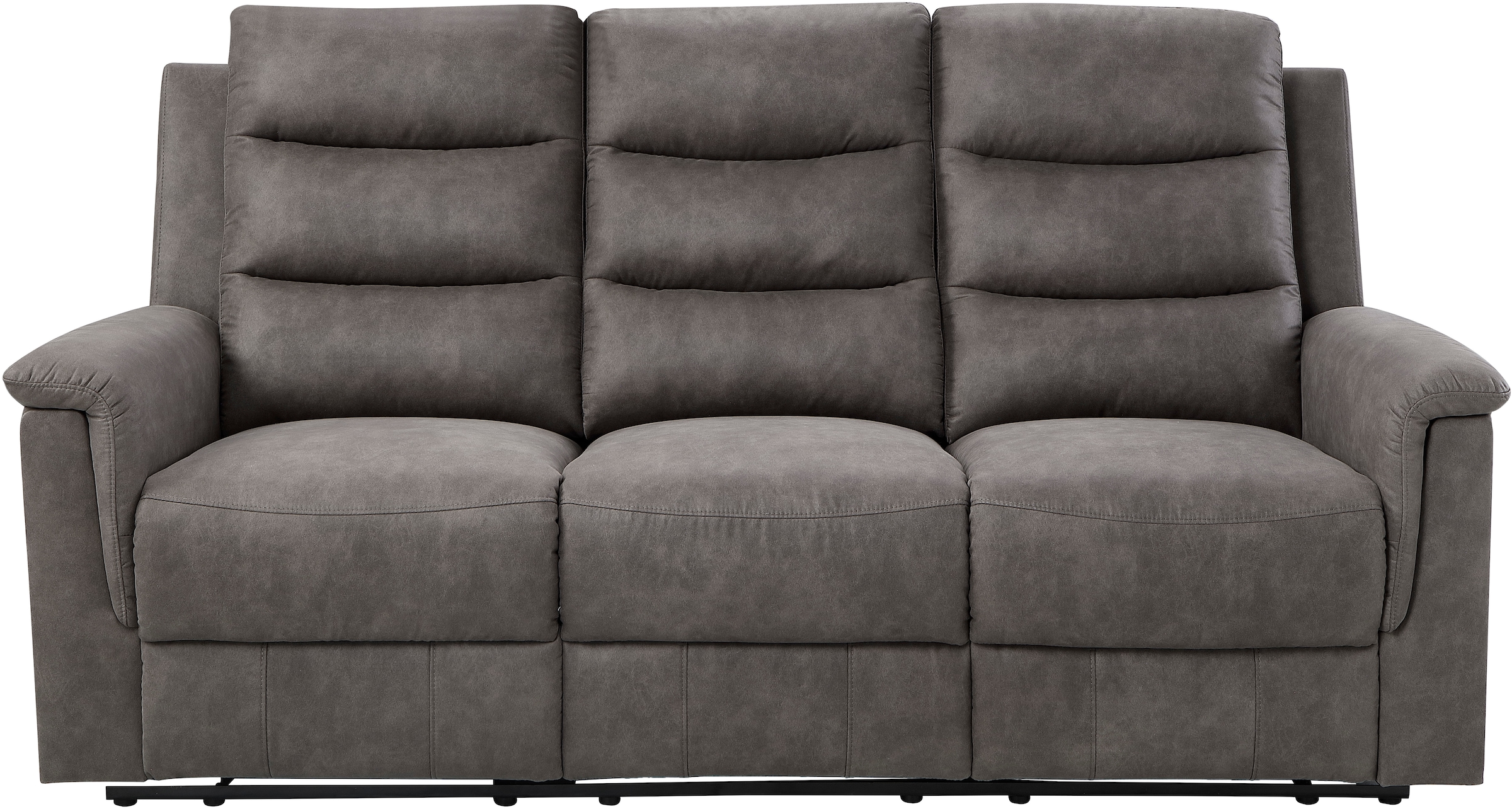 ATLANTIC home collection 3-Sitzer »Cliff mit 2 Relaxfunktionen«, Federkern und Becherhaltern in klappbarer Mittelkonsole