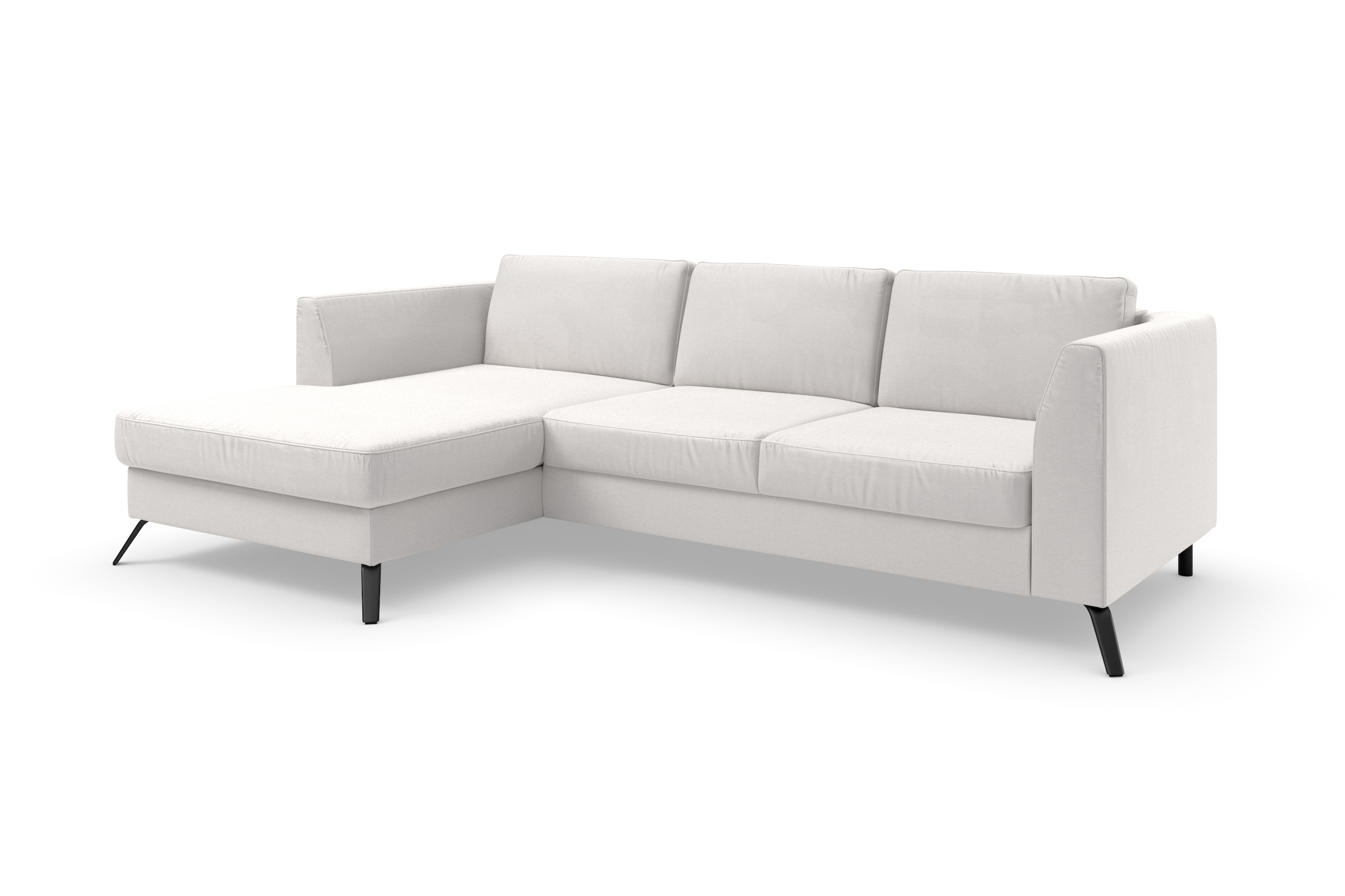 sit&more Ecksofa »Olsen L-Form«, inklusive Sitztiefenverstellung, wahlweise mit Bettfunktion, 15cm hoch