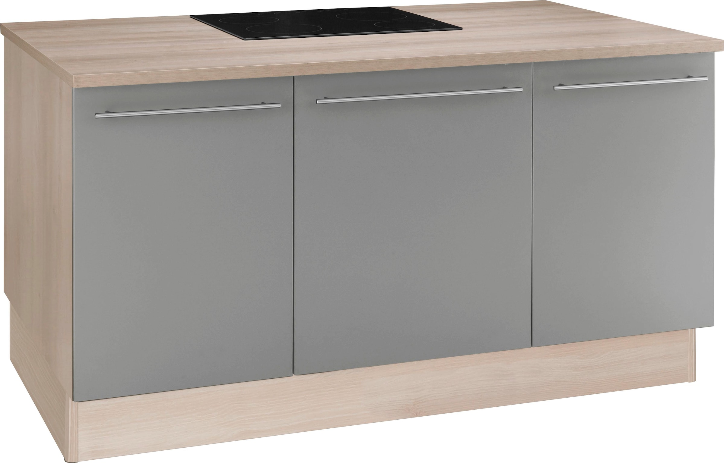 OPTIFIT Kücheninsel »Bern« Stellbreite 160x95 cm mit höhenverstellbaren Füßen, mit Metallgriffen