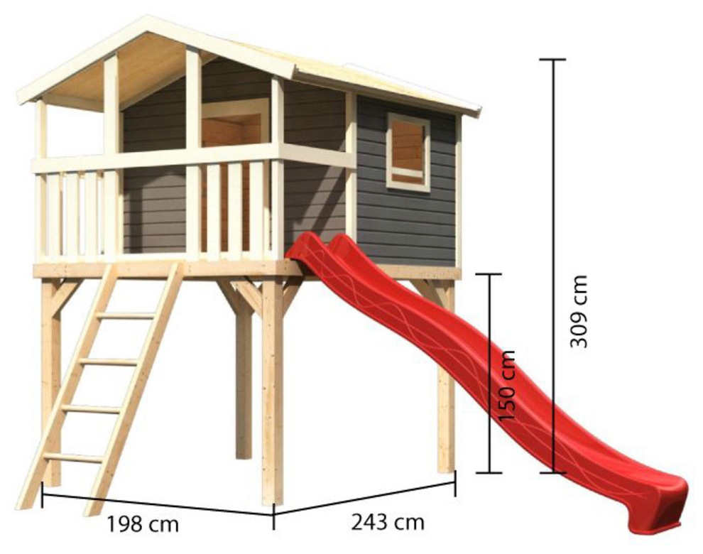 KONIFERA Spielturm »Unfug«, BxTxH: 198x244x309 cm