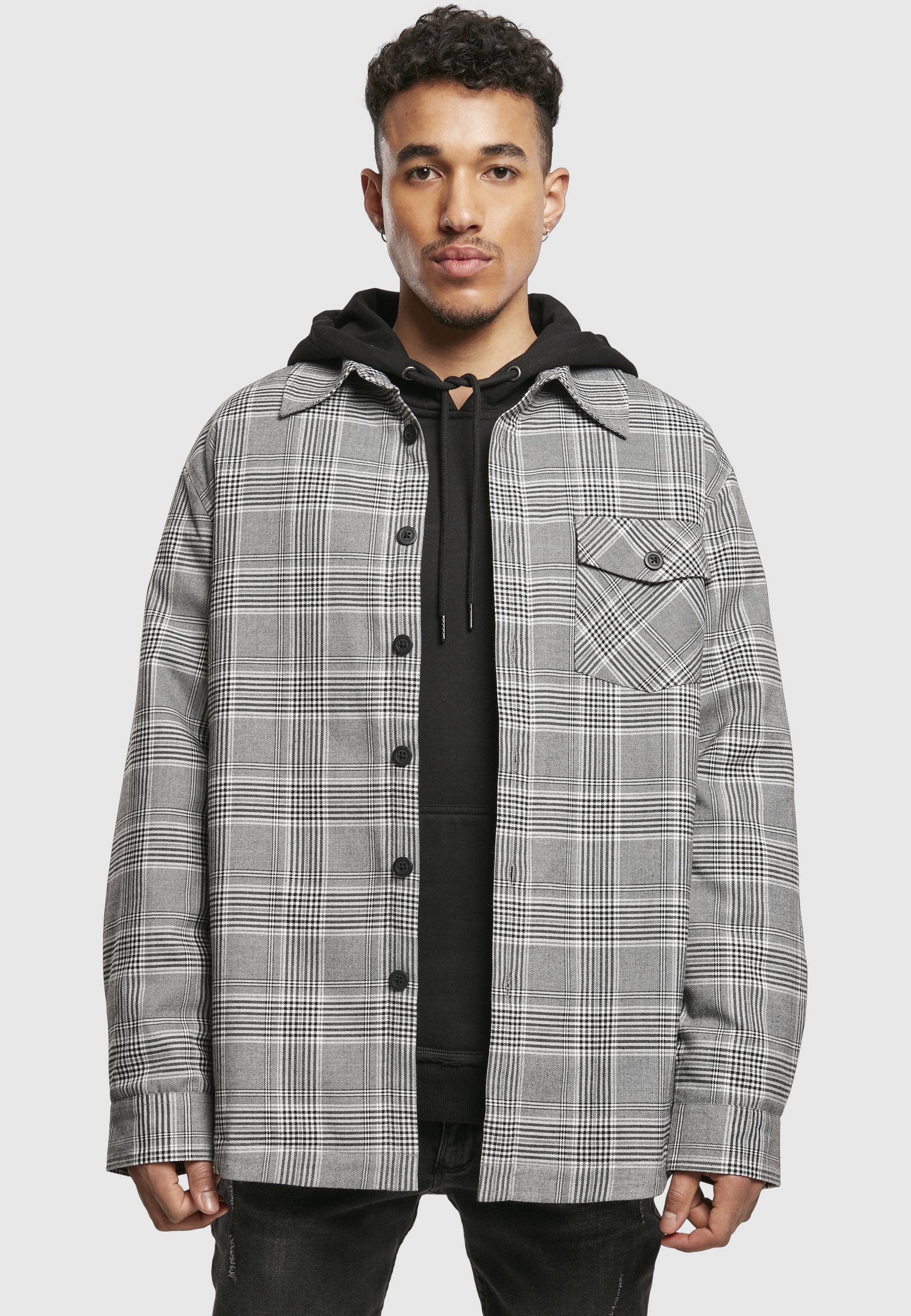 CAYLER & SONS Wintermantel »Cayler & Sons Herren Plaid Out Quilted Shirt Jacket«