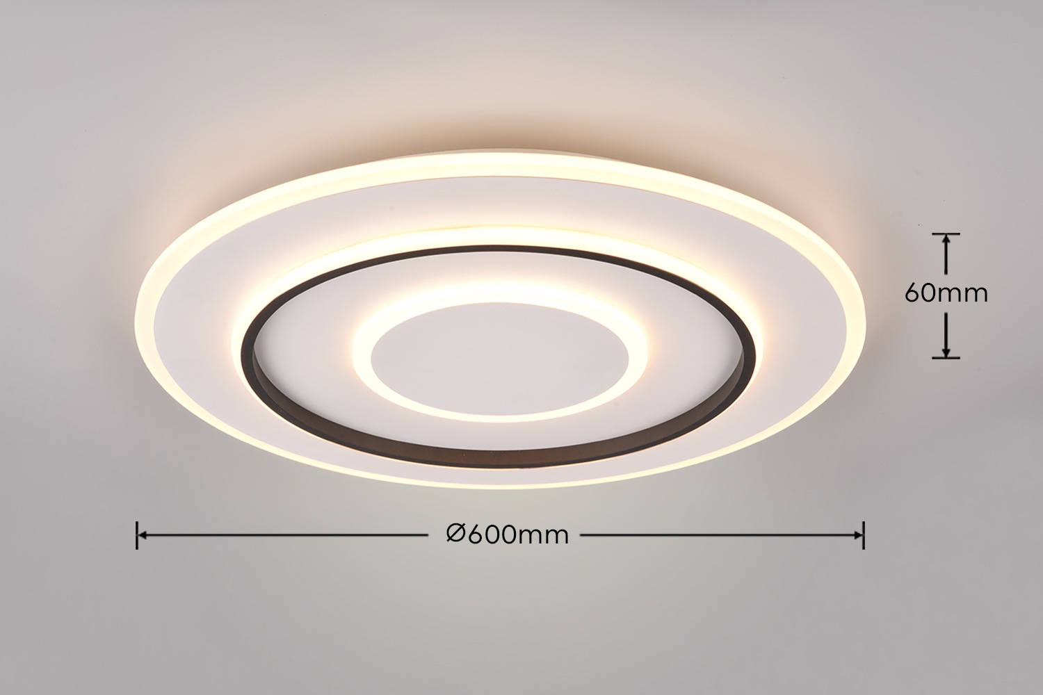 REALITY Leuchten LED Deckenleuchte »JORA, Deckenlampe Schlafzimmer mit Sleep Timer, Nachtlicht, dimmbar,«, 1 flammig, Leuchtmittel LED-Board | LED fest integriert, Lichtfarbe einstellbar CCT, Memoryfunktion, inkl Fernbedienung