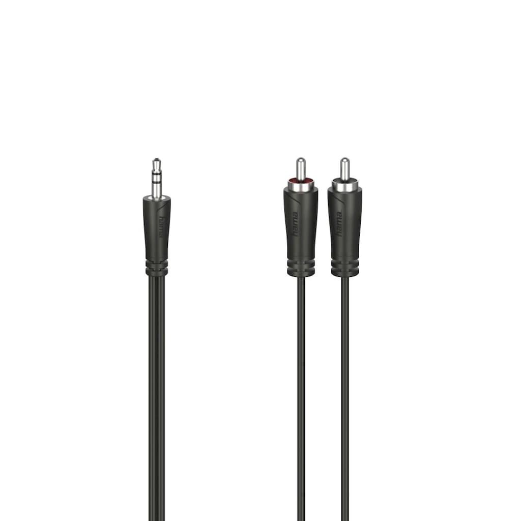 Hama Audio-Kabel »Audio Kabel, 3,5-mm Klinkenstecker, 2 Cinch Stecker, Stereo«, Cinch-3,5-mm-Klinke, 150 cm