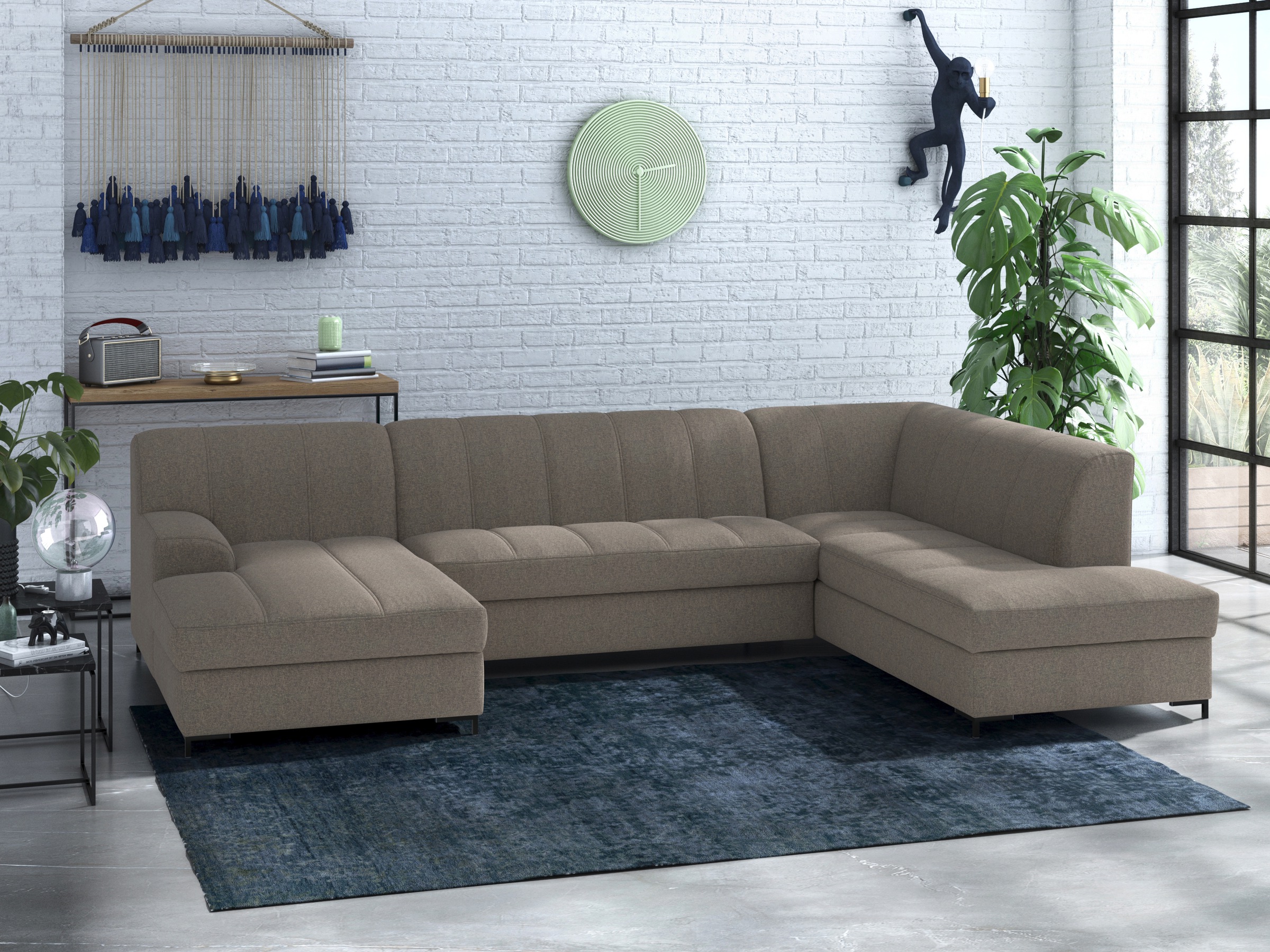 Home affaire Wohnlandschaft »Balme, moderne Formensprache, zeitloses Design günstig online kaufen