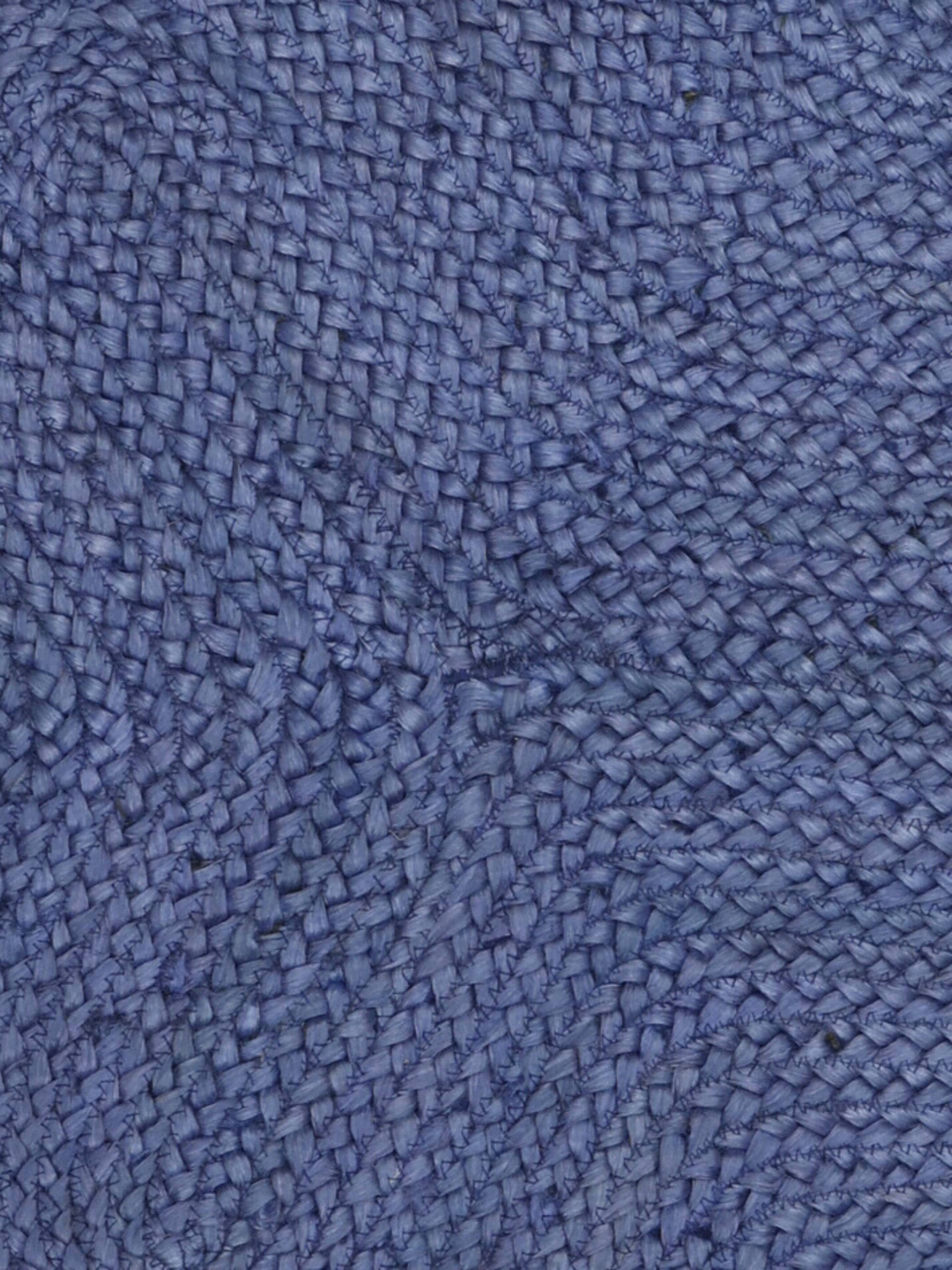 carpetfine Teppich »Alia Juteteppich«, wolkenförmig, 10 mm Höhe, handgewebt aus Jute, Naturteppich, Sonderform blau, Boho Style, uni