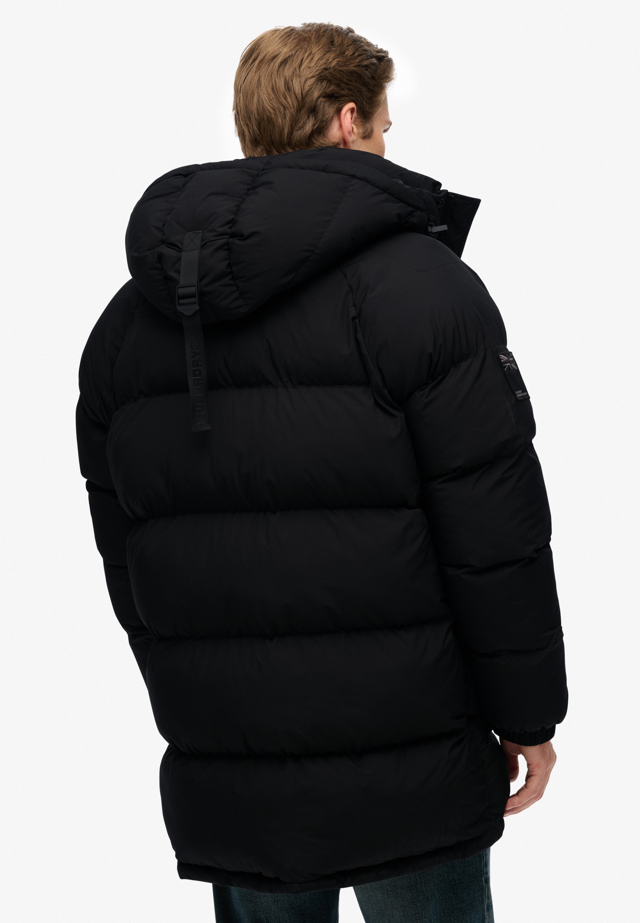 Superdry Steppjacke »XPD LONGLINE BAFFLE PARKA«, mit Kapuze