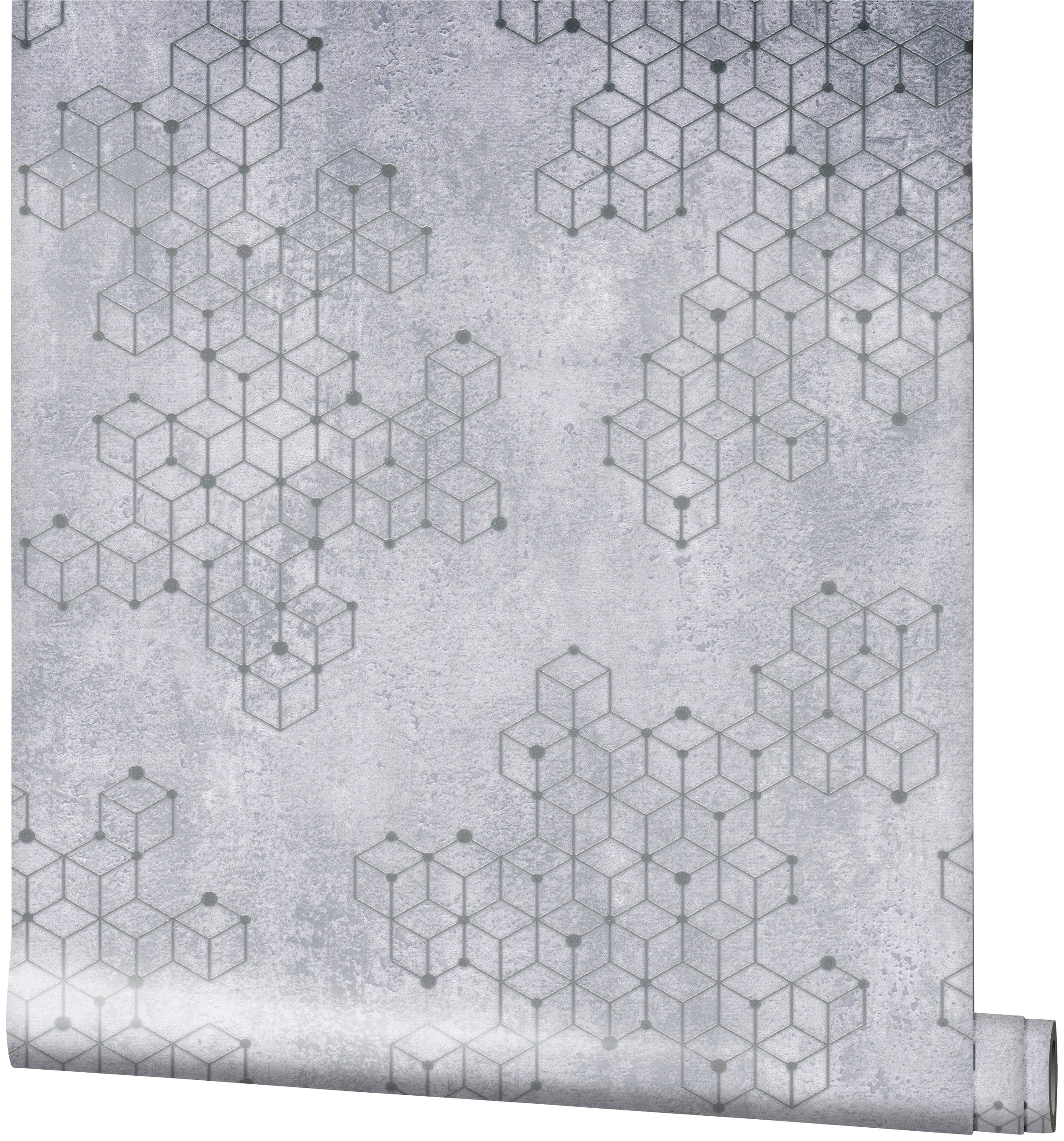 Novamur Vliestapete geometrisch moderne Tapete für Wohnzimmer Schlafzimmer Küche