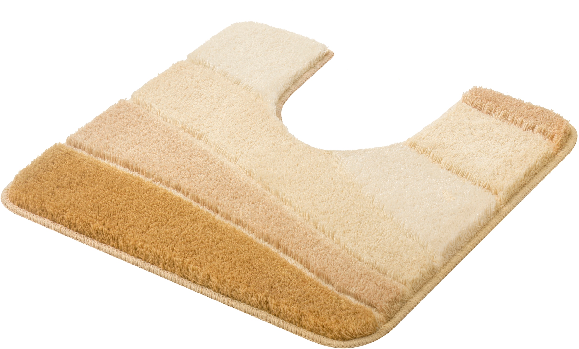 MEUSCH Badematte »Ocean«, rutschhemmend beschichtet, fußbodenheizungsgeeignet, Badteppich, Wellen Design, mit Farbverlauf, Hoch-Tief Effekt, waschbar