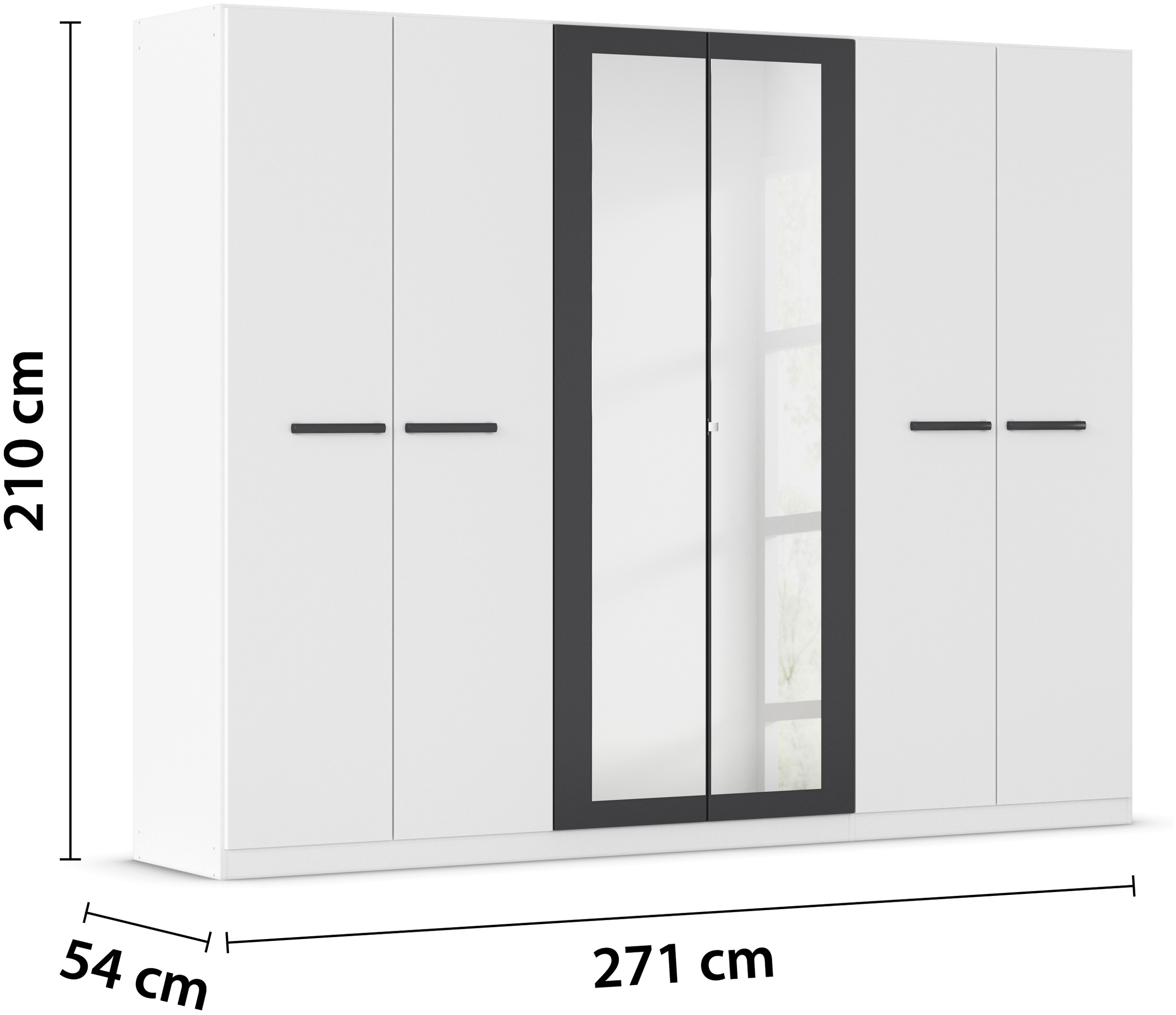 rauch Drehtürenschrank »Kleiderschrank Schrank Garderobe Garderobenschrank Stauraumwunder MODI«, optional mit Spiegel MADE IN GERMANY