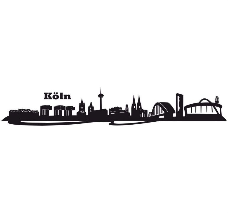 bestellen »XXL Köln Wandtattoo Skyline Stadt (1 St.) 120cm«, online Wall-Art Stadt