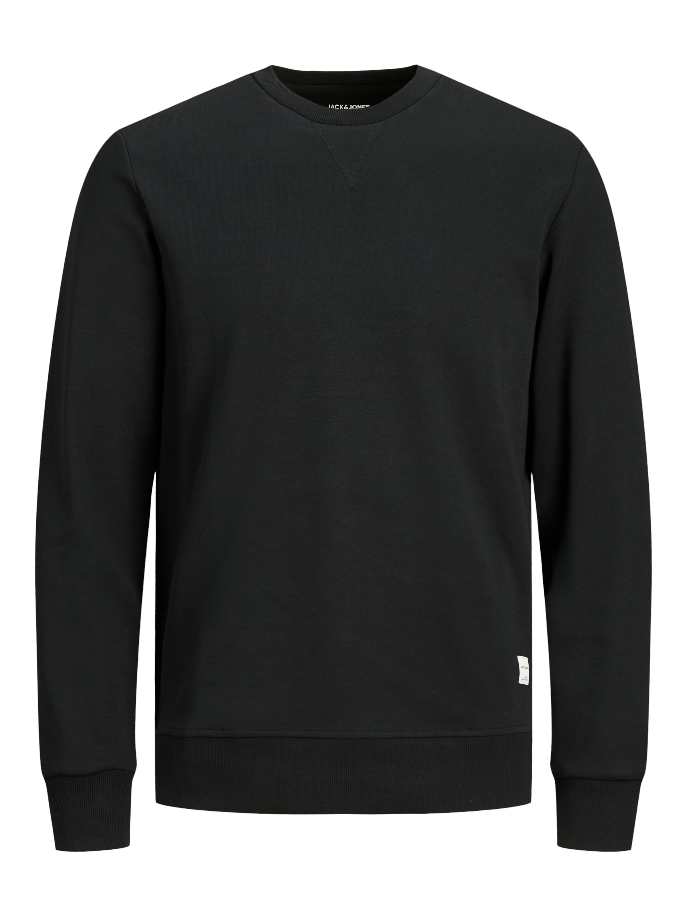 Jack & Jones Sweatshirt »JJEBASIC mit Flaglabel und weicher Baumwollmischung«, unifarben, modisch, regular fit, Baumwolle, Rundhals
