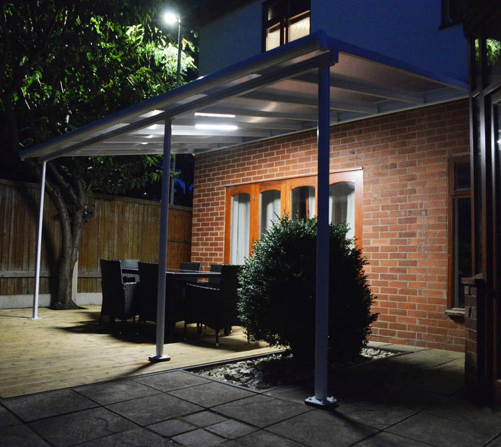 Palram - Canopia LED Lichtleiste, Leuchtmittel LED-Modul | LED fest integriert, Pavillon Lichtleiste, weiß, 67 cm