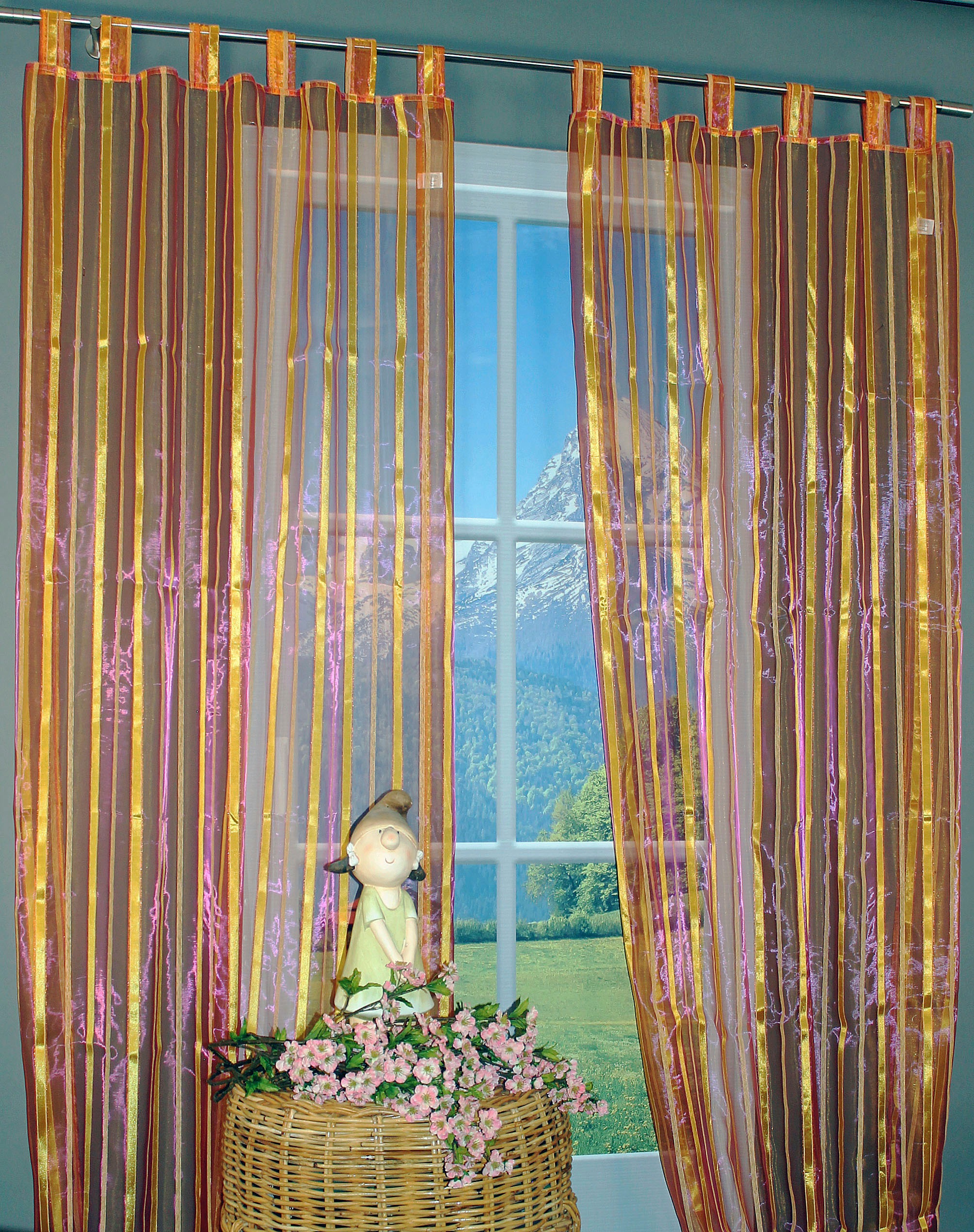 HOSSNER - ART OF HOME DECO Gardine »Seebensee«, (1 St.), Schlaufenschal im günstig online kaufen