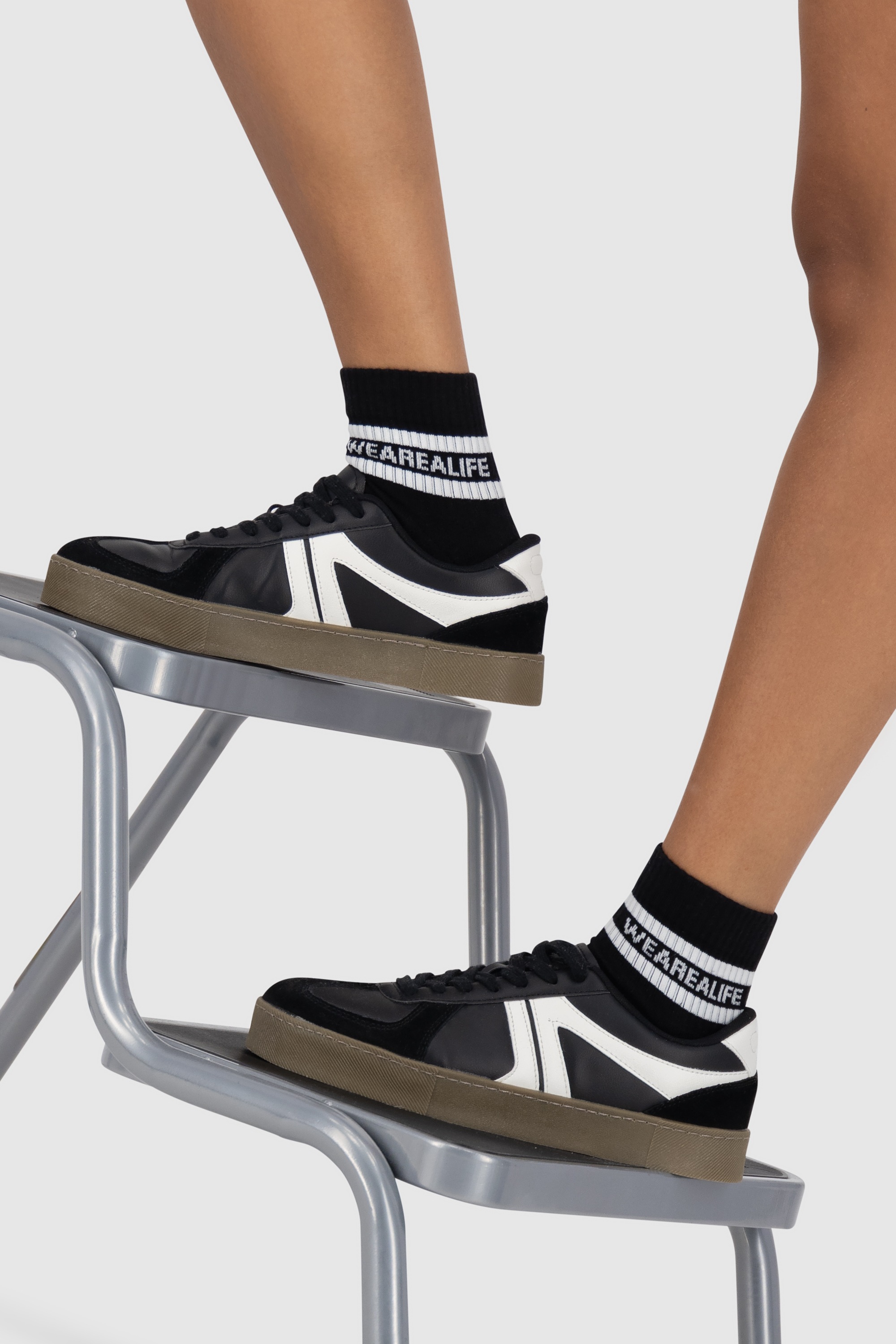 Alife & Kickin Sneakersocken »Damen 6 PACK - RikaAK«, (Spar-Set), Sneakersocken knöchelhoch mit Streifen, aus Baumwolle mit weichem Bund