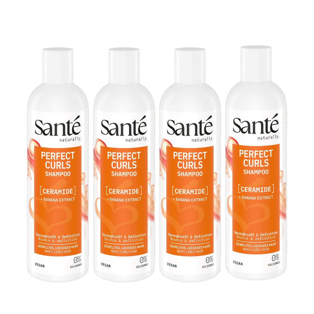 SANTE Haarshampoo »Perfect Curls Shampoo« Haarshampoo, mit Sojaöl und Avocadoöl, für Locken, 1000 ml