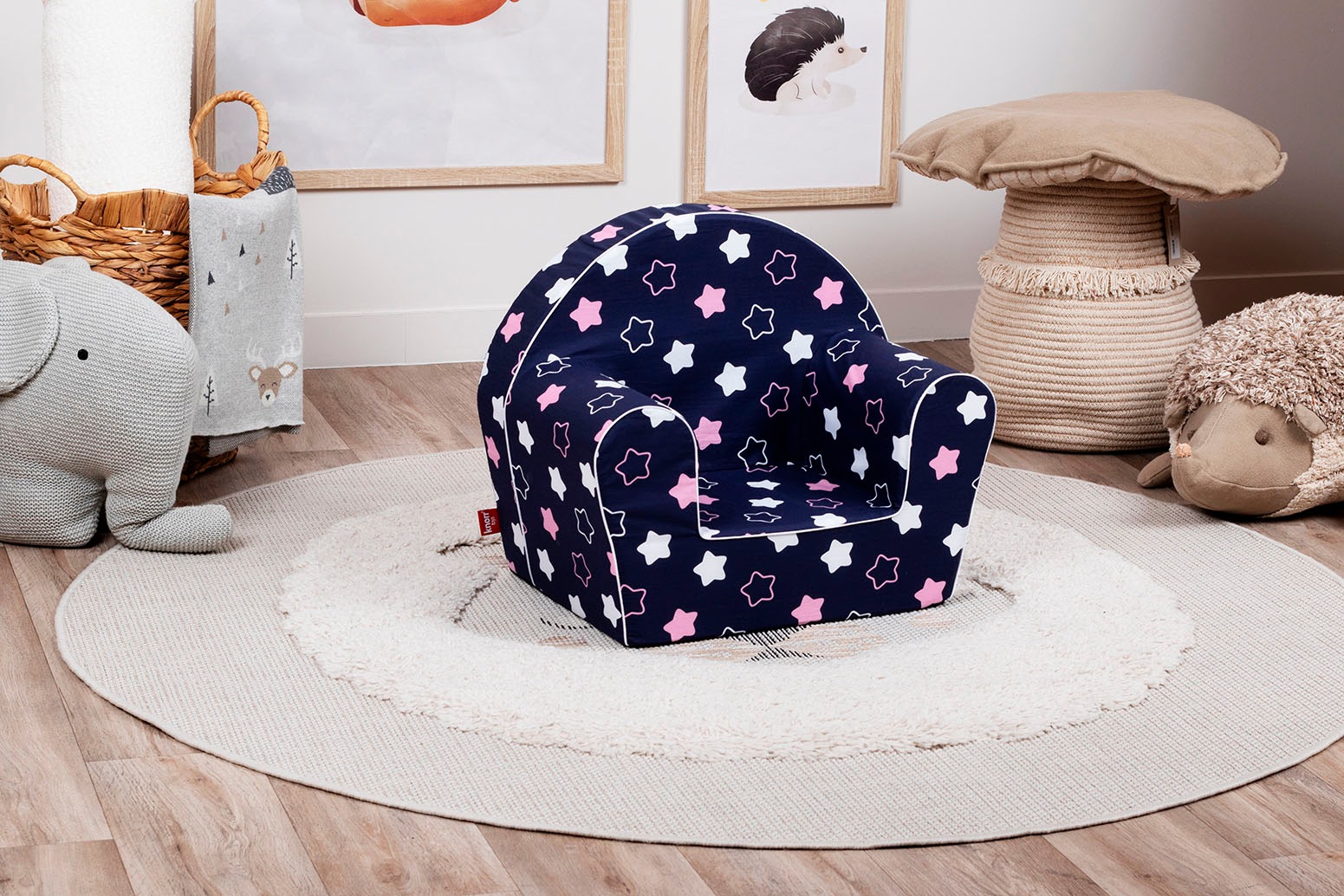 Knorrtoys® Sessel »Star blue pink«, für Kinder; Made in Europe