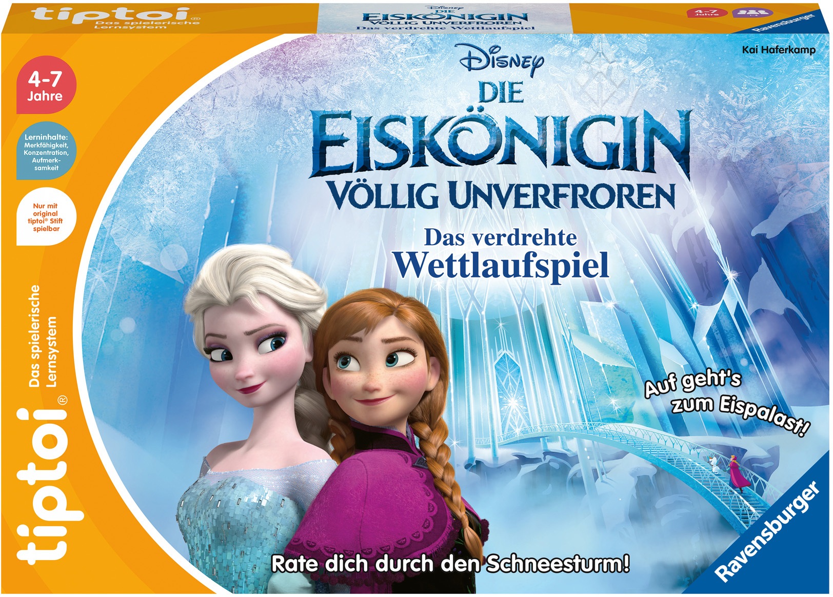 Ravensburger Spiel »tiptoi® Völlig unverfroren - Das verdrehte Wettlaufspiel«, Disney Die Eiskönigin, FSC® - schützt Wald - weltweit