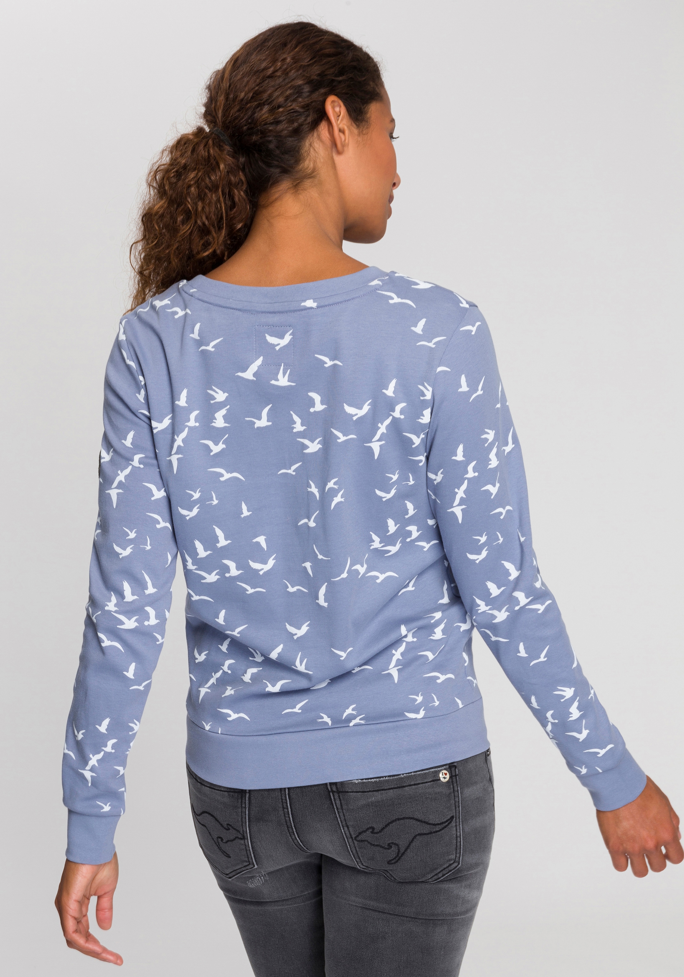 KangaROOS Sweatshirt, kaufen modischem Minimal-Allover-Print mit online