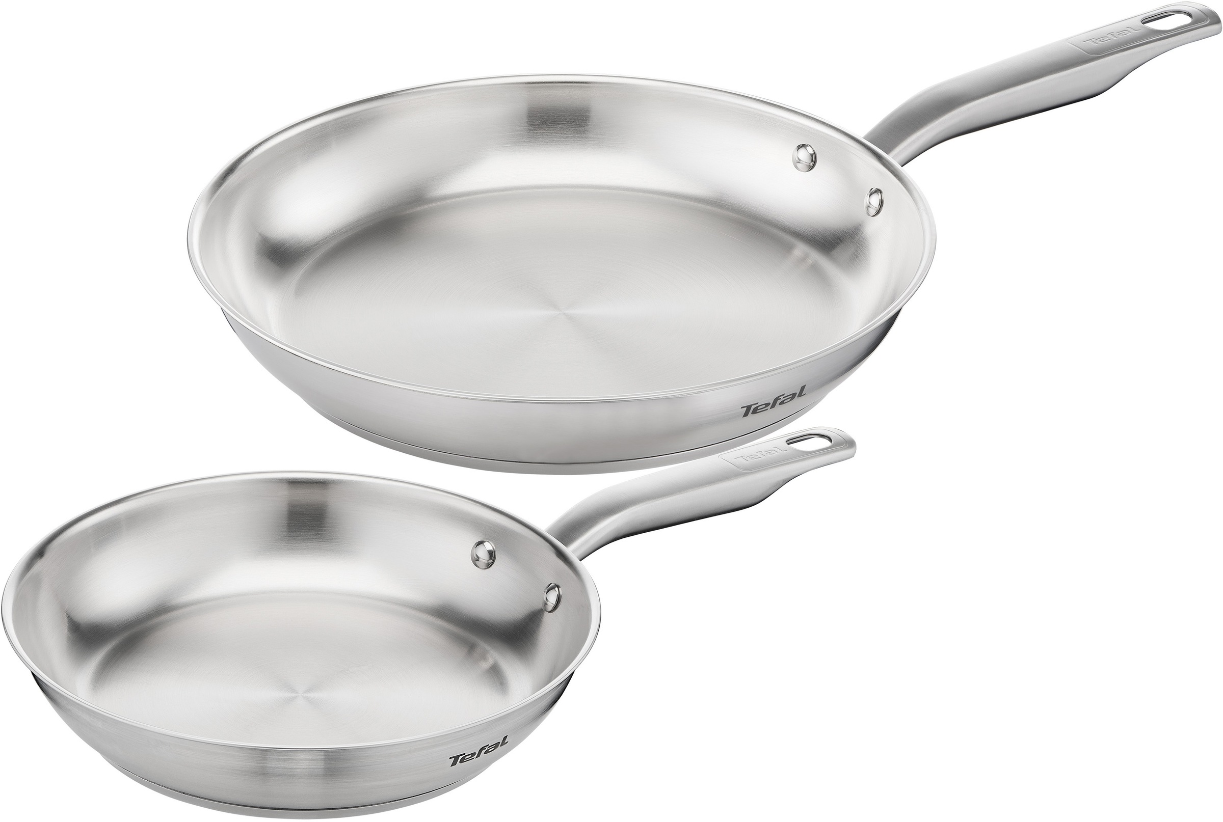 Tefal Pfannen-Set »Virtuoso«, Edelstahl, (Set, 2 tlg., 1x Bratpfanne Ø 24 c günstig online kaufen