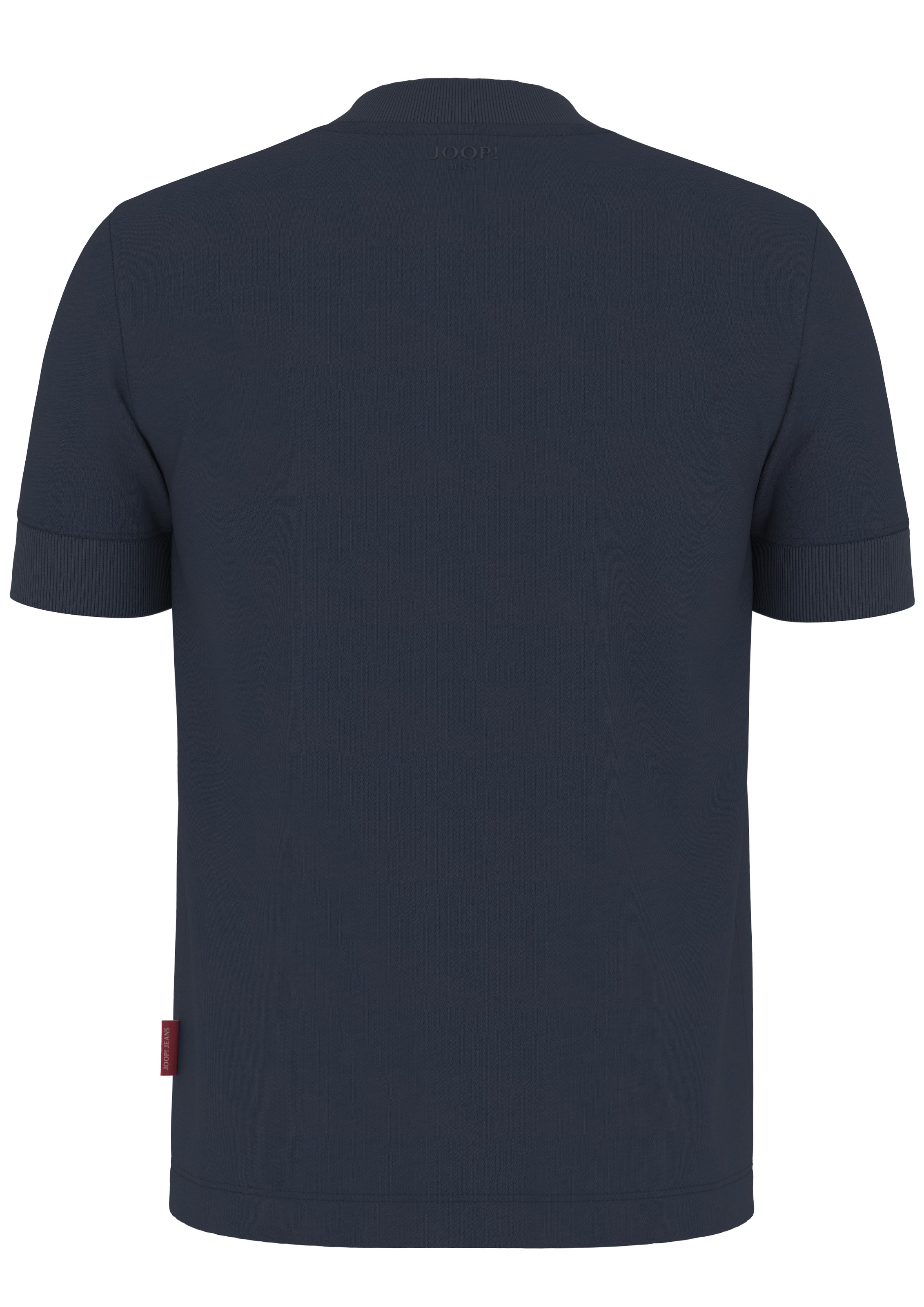 Joop Jeans Rundhalsshirt »Cedric«, Etikett seitlich am Rumpf, elastischer Rundhalsausschnitt