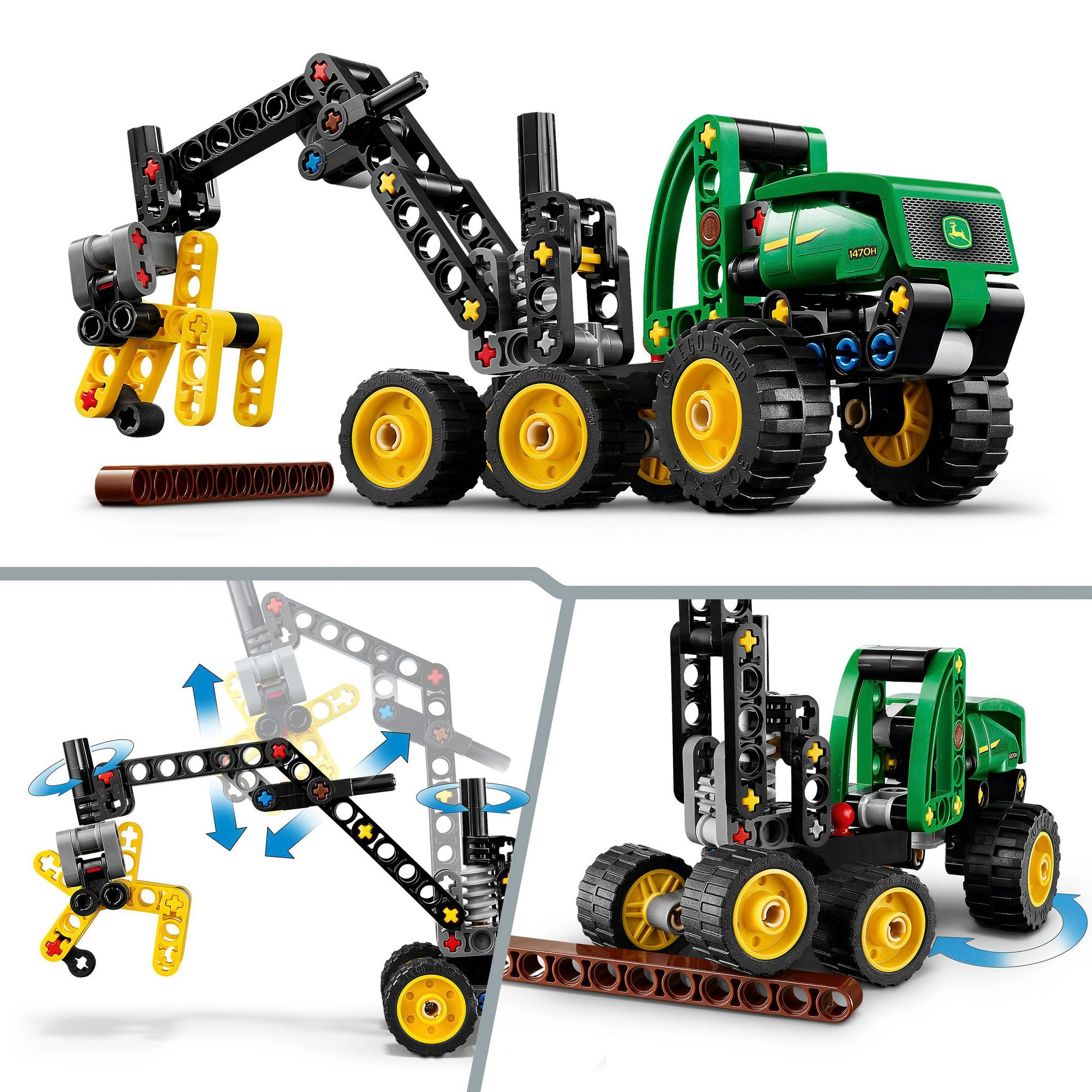 LEGO® Konstruktionsspielsteine »John Deere 1470H Rad-Harvester (42218), LEGO Technic« Made in Europe