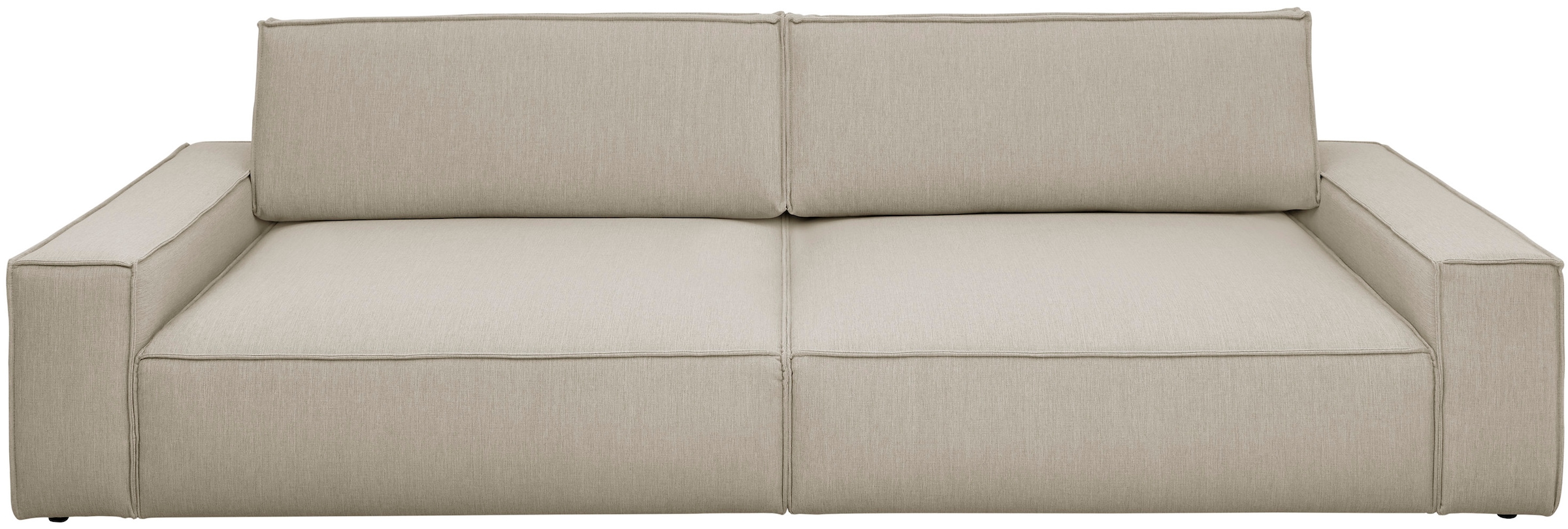 Home affaire Big-Sofa »NEU: SHERWOOD XXL, Big-Sofa (316cm), extra tiefe Sitzfläche 95 cm«, bequemer Sitzkomfort, Cord u. Leinenoptik, Kedernaht