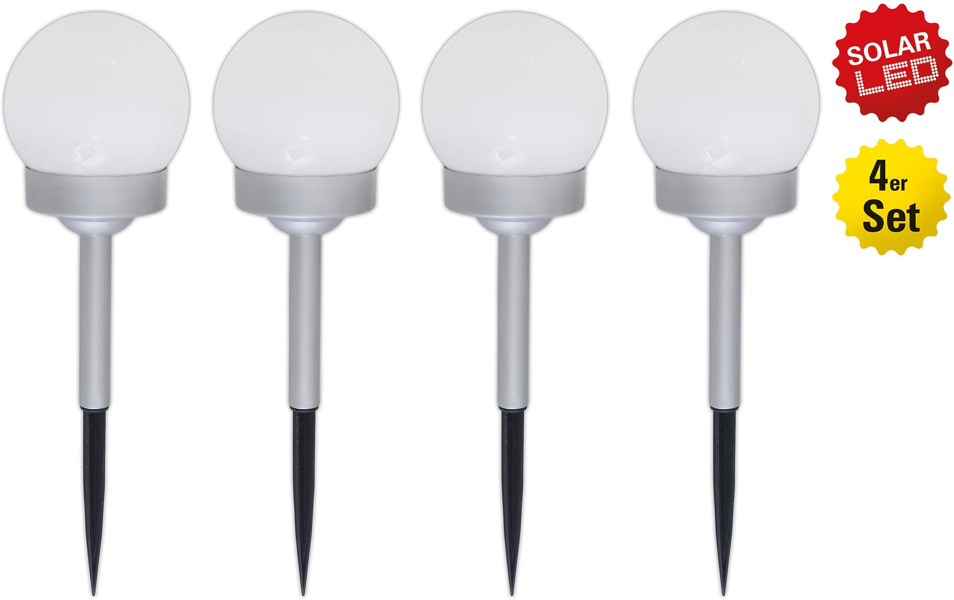 näve LED Gartenleuchte, 1 flammig, Leuchtmittel LED-Board | LED fest integriert, 4er-Set