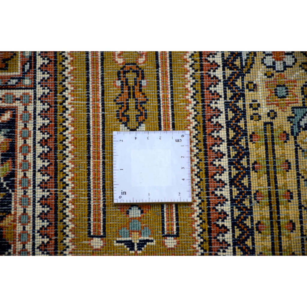 Kayoom Seidenteppich »Gum 1753«, rechteckig, 10 mm Höhe, Einzelstück mit Zertifikat, Wohnzimmer