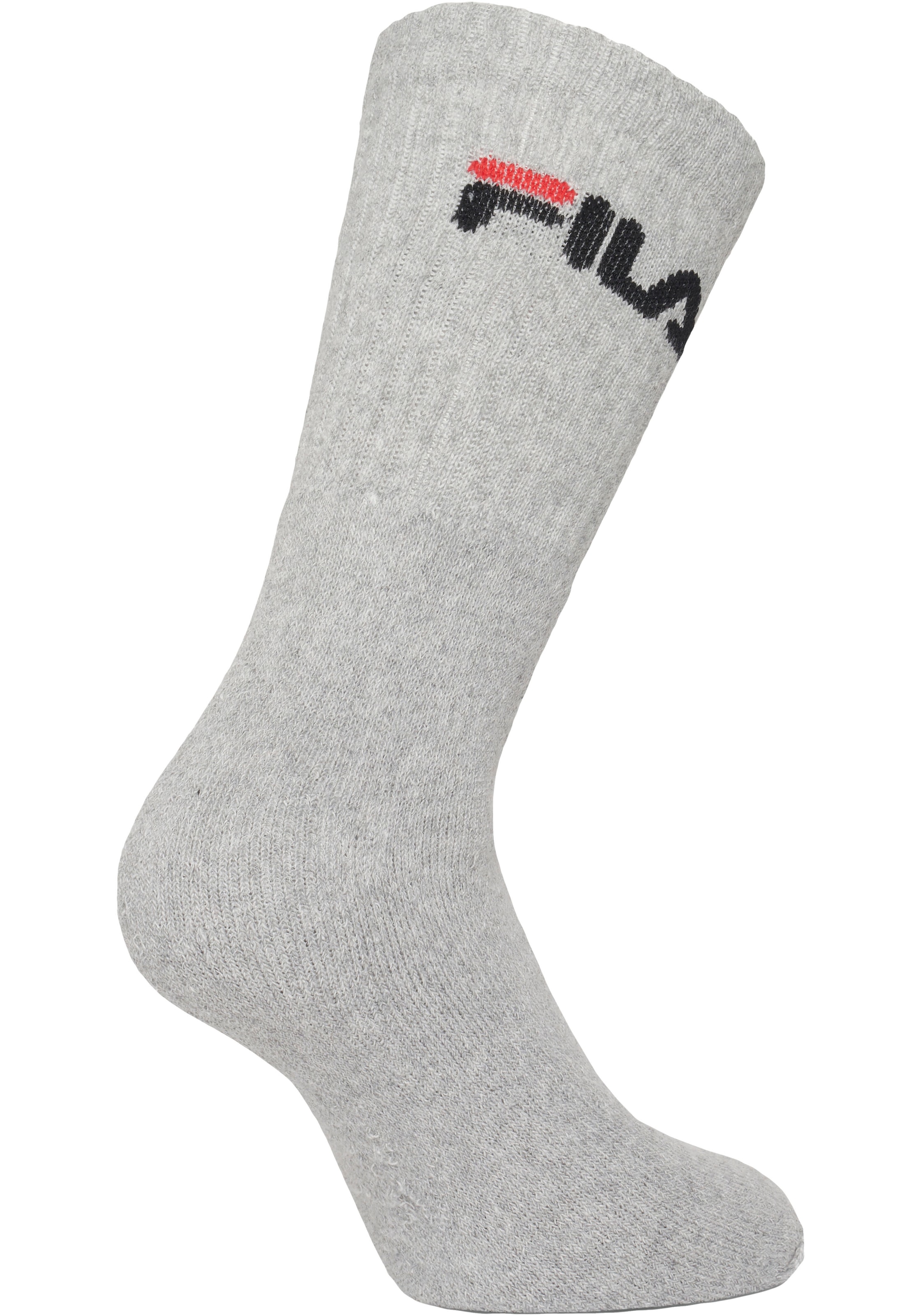 Fila Tennissocken, (3er Pack), mit verstärkten Belastungszonen