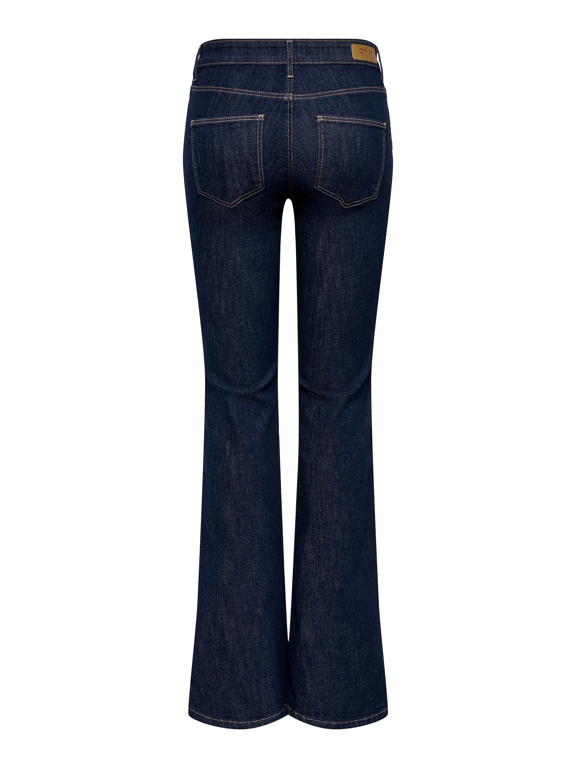 ONLY Bootcut-Jeans »ONLANNIE MID FLARED BOX DNM« mit dunkler Waschung