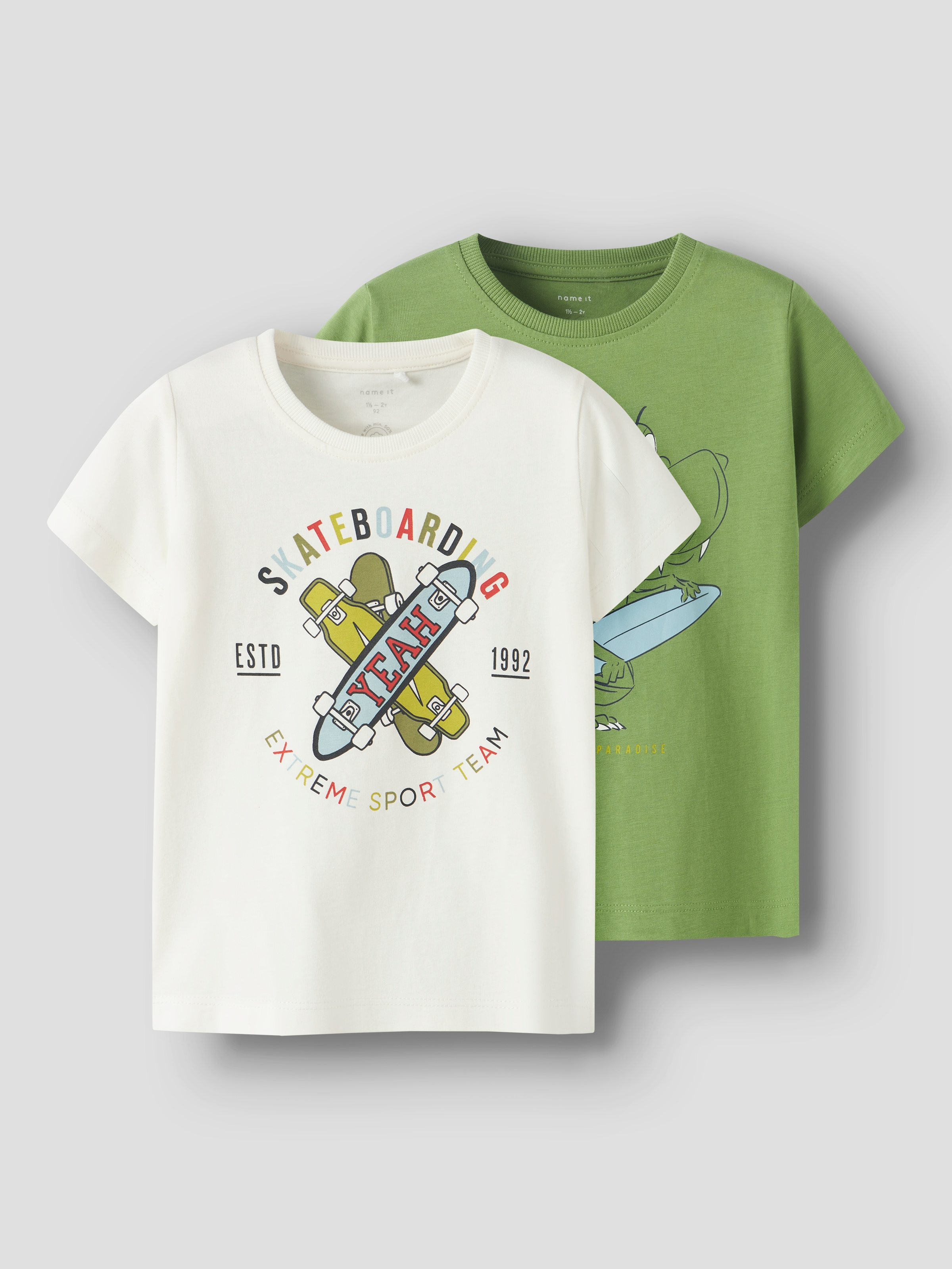 Name It T-Shirt »NMMKARLTON 2P TOP PB«, (Packung, 2 tlg.)