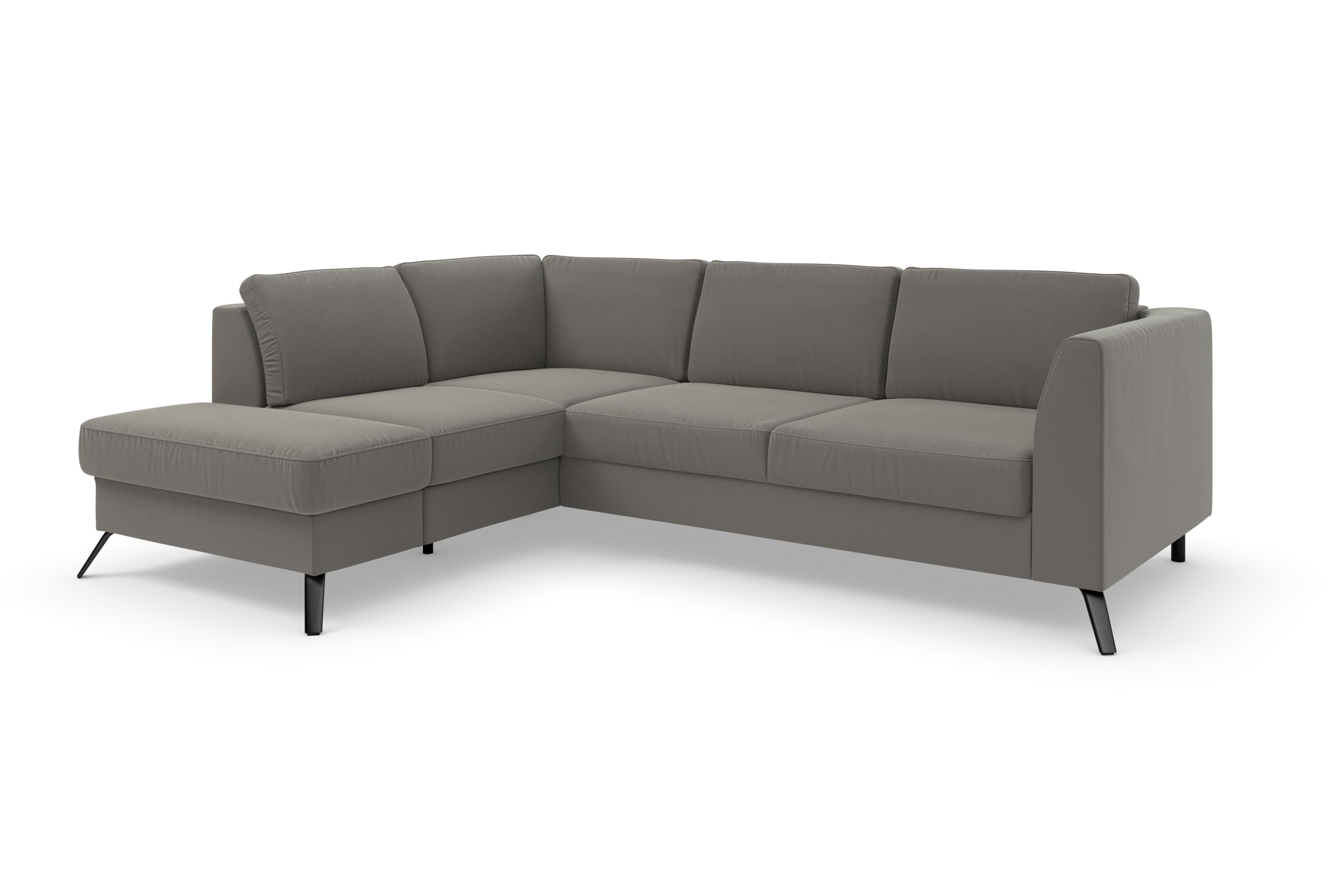 sit&more Ecksofa »Olsen L-Form«, inklusive Sitztiefenverstellung, wahlweise mit Bettfunktion, 15cm hoch