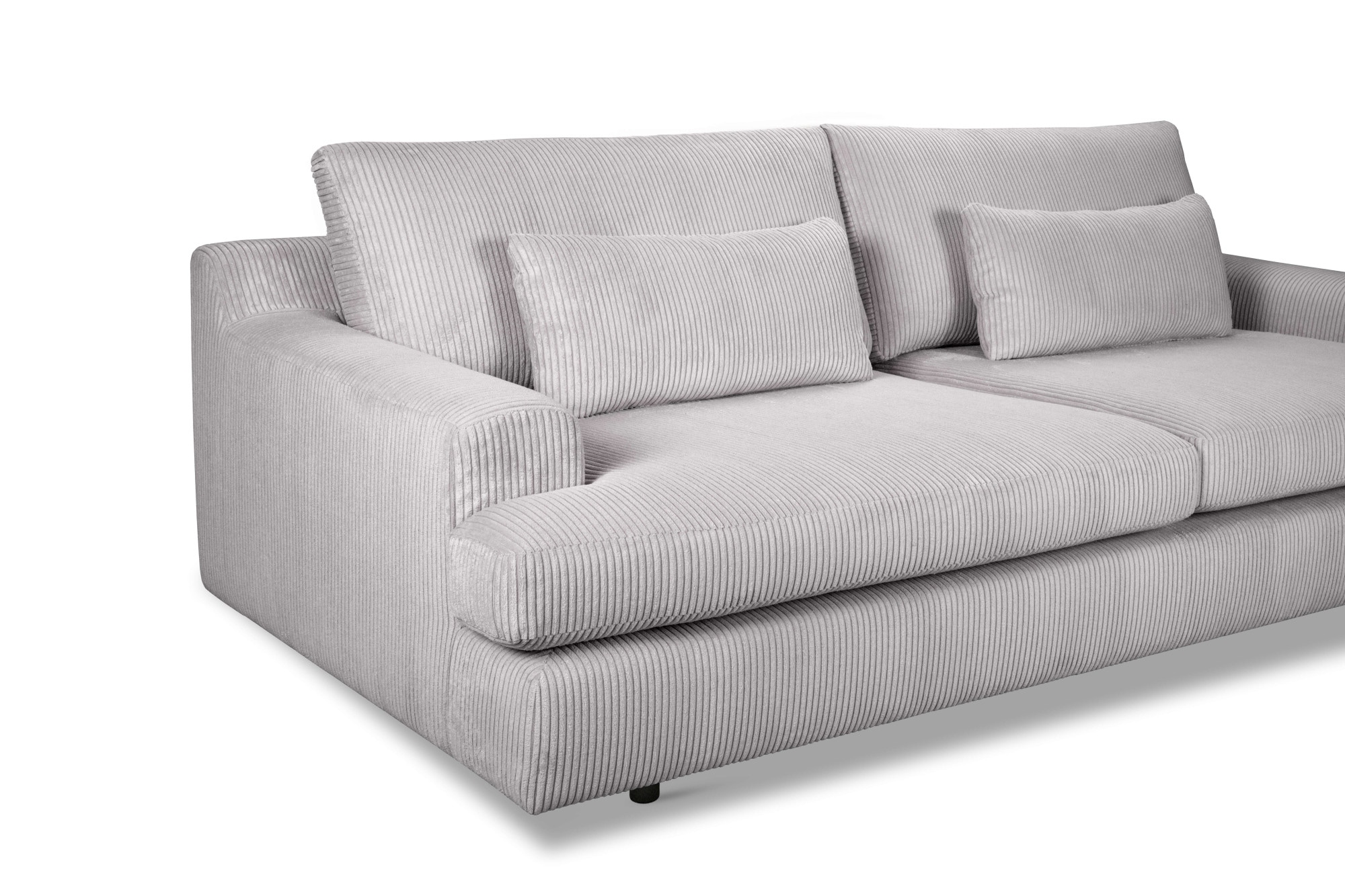 Home affaire Big-Sofa »Evelle 3 Sitzer Maxi«, 237 cm, tiefe Sitzfläche, Lounge-Sitzkomfort, Struktur, Breitcord
