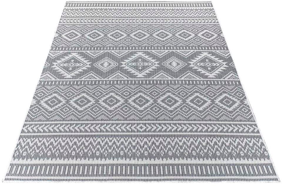 Carpet City Outdoorteppich »PALM 3522«, rechteckig, 5 mm Höhe, Läufer, Wetterfest & UV-beständig, für Balkon, Terrasse, Küche, flach
