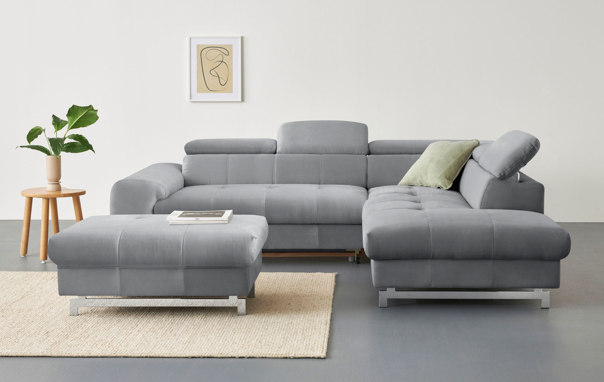 COTTA Hocker »Chef« mit edlen Metallfüßen