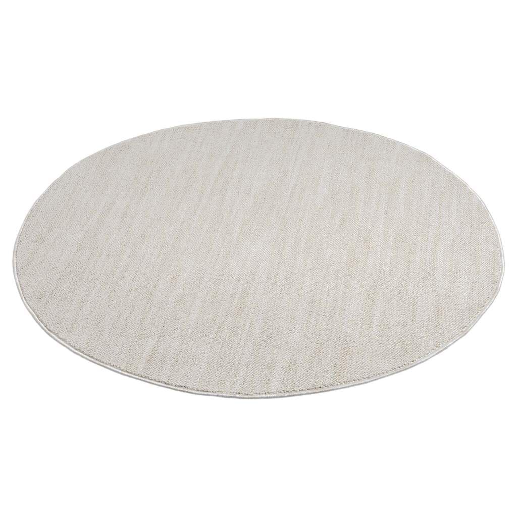 Carpet City Teppich »CLASICO 0052«, rund, 11 mm Höhe, Kurzflor, Hochtief-Muster, Boho, Wohnzimmer