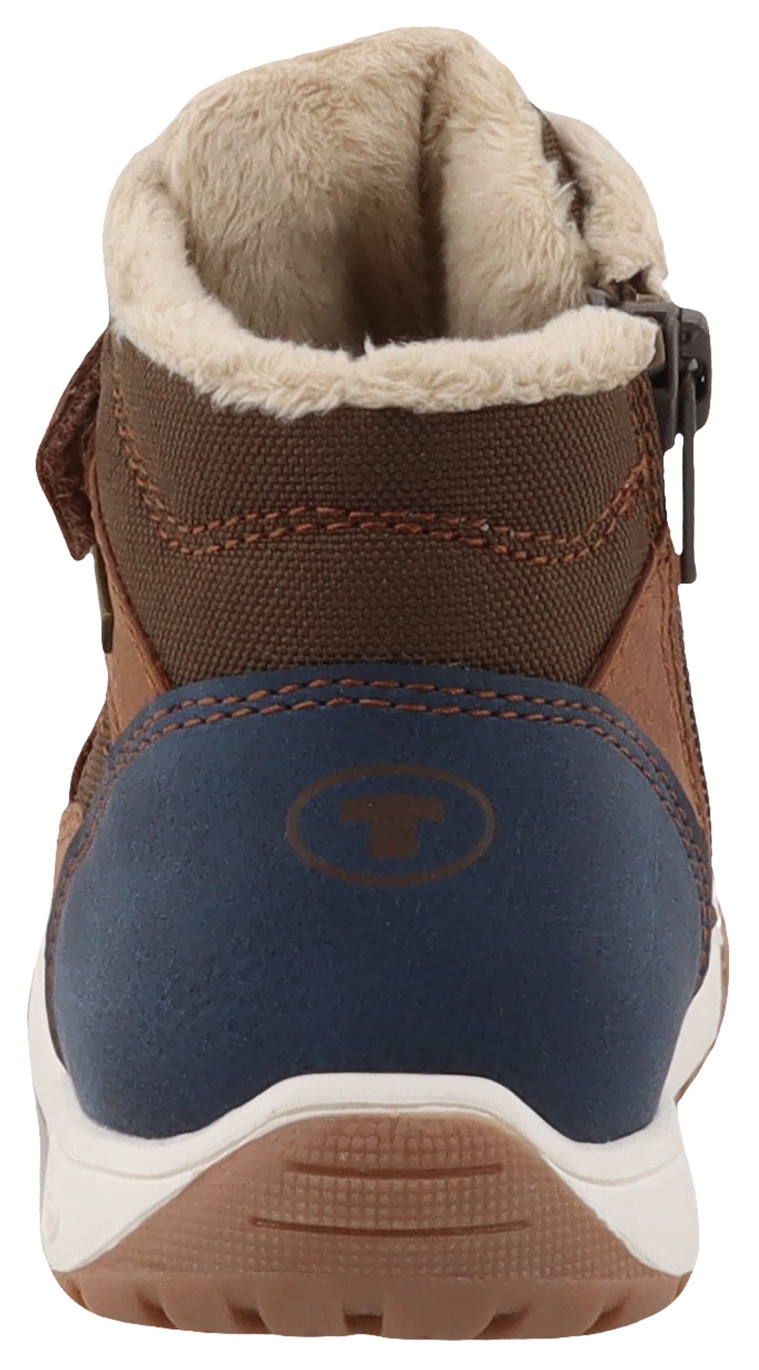 TOM TAILOR Winterboots, Klettschuh, High-Top-Sneaker, Outdoorschuh mit Kontrastnähten