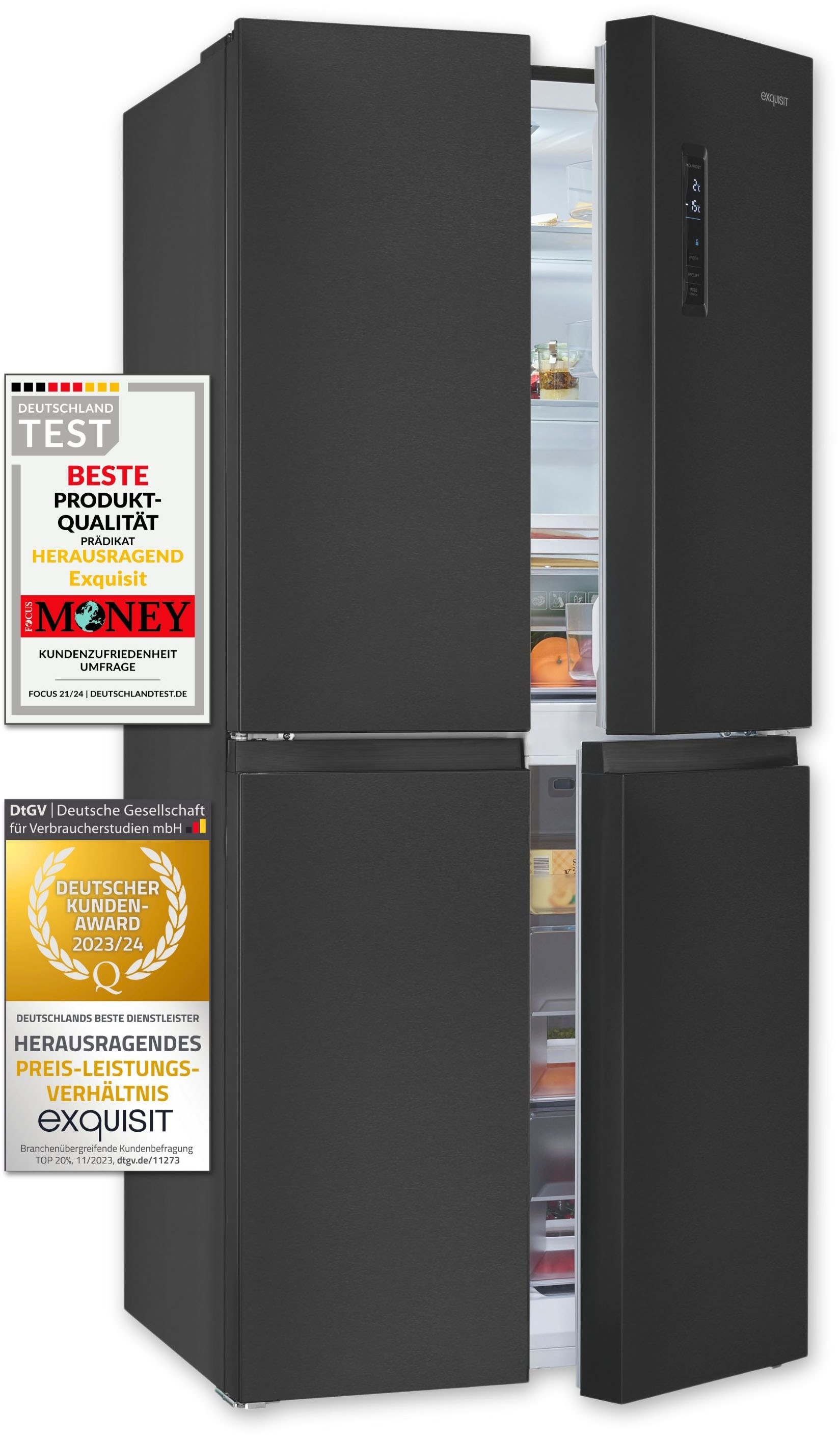exquisit Multi Door »MD425-150-040C inoxlook-az« günstig online kaufen