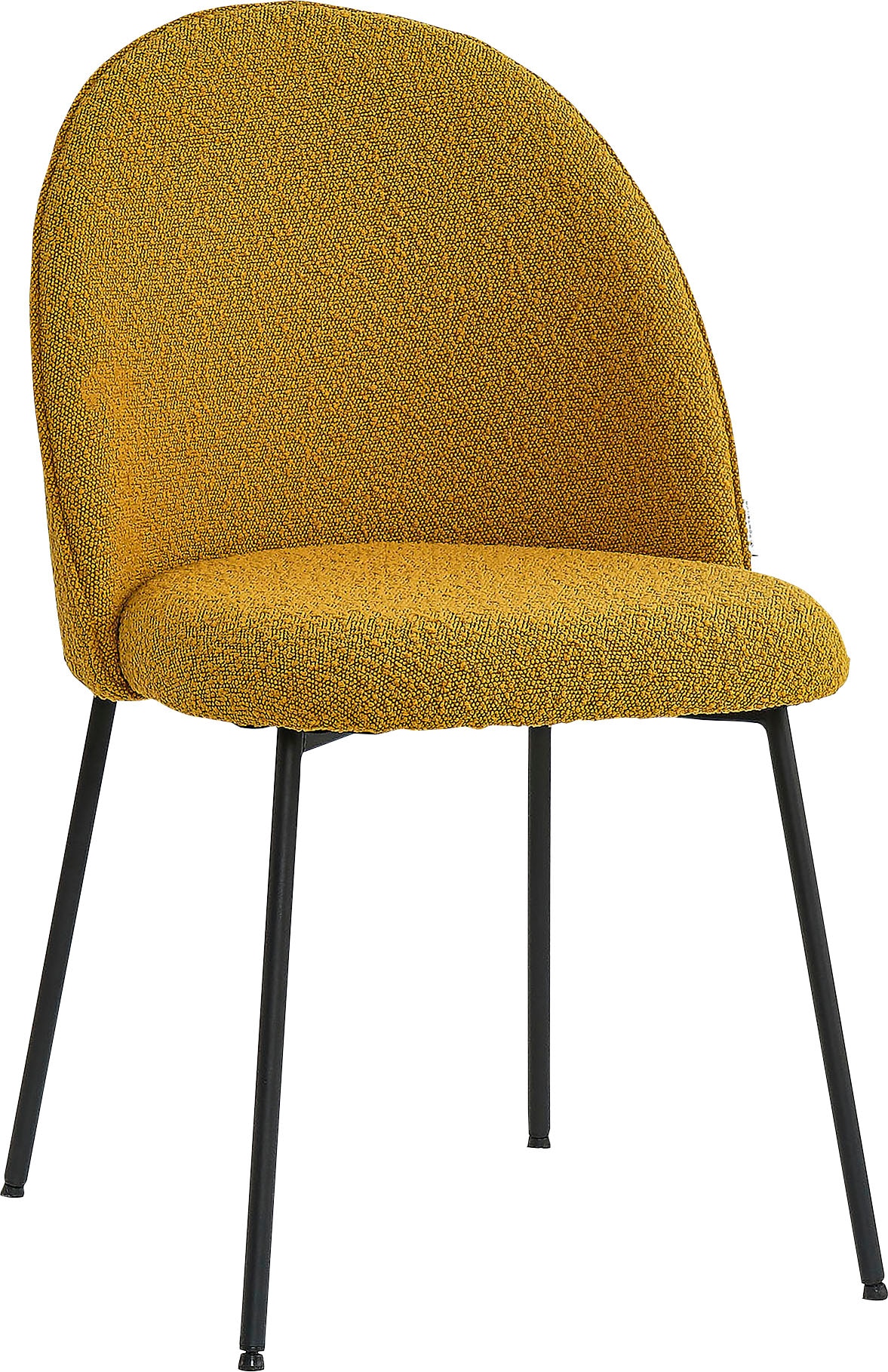 TOM TAILOR HOME Polsterstuhl, (Set), 2 St., Bouclé, mit abgerundeter Rückenlehne